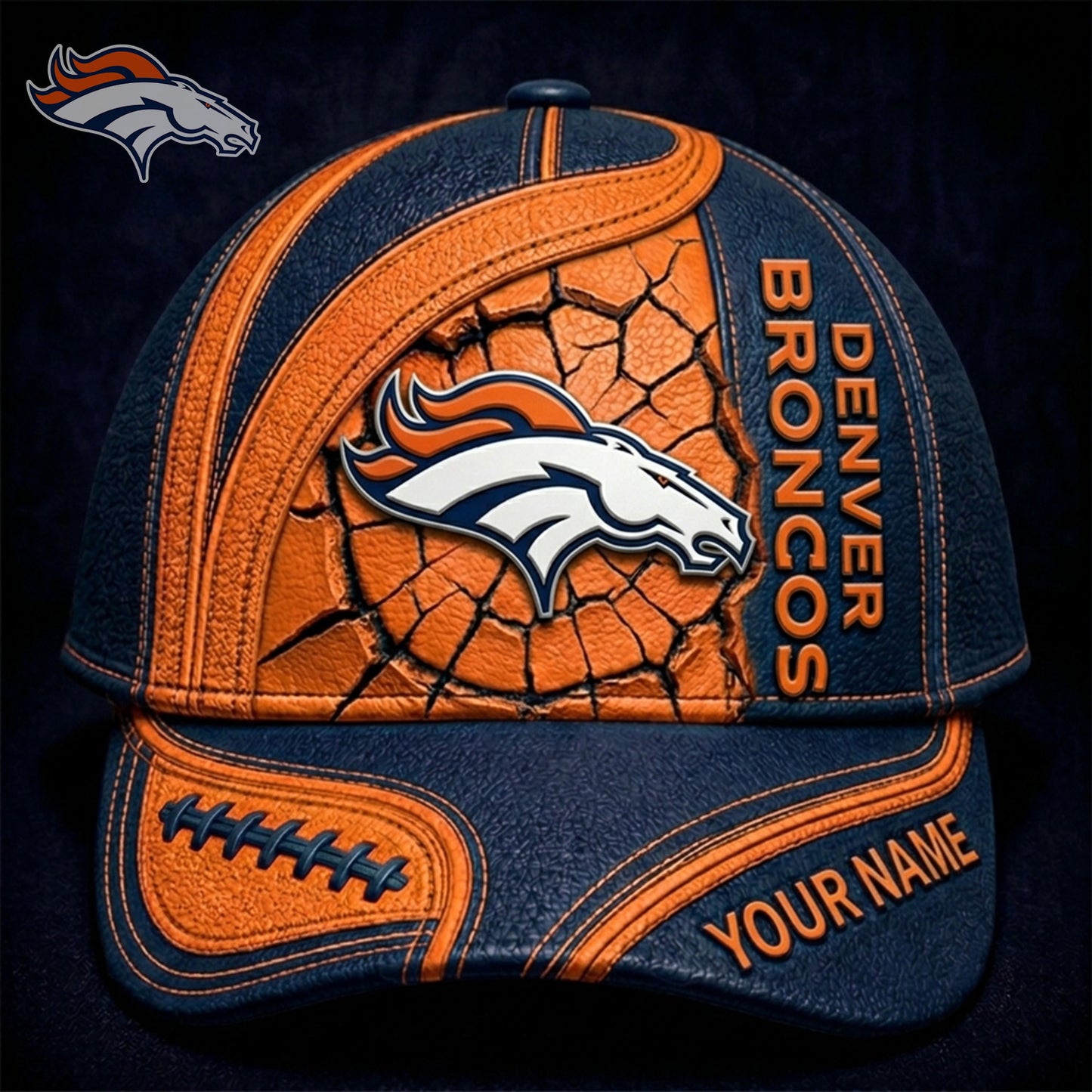 PREMIUM NFL X DEN GAMEDAY Personalized CLASSIC CAP 220626