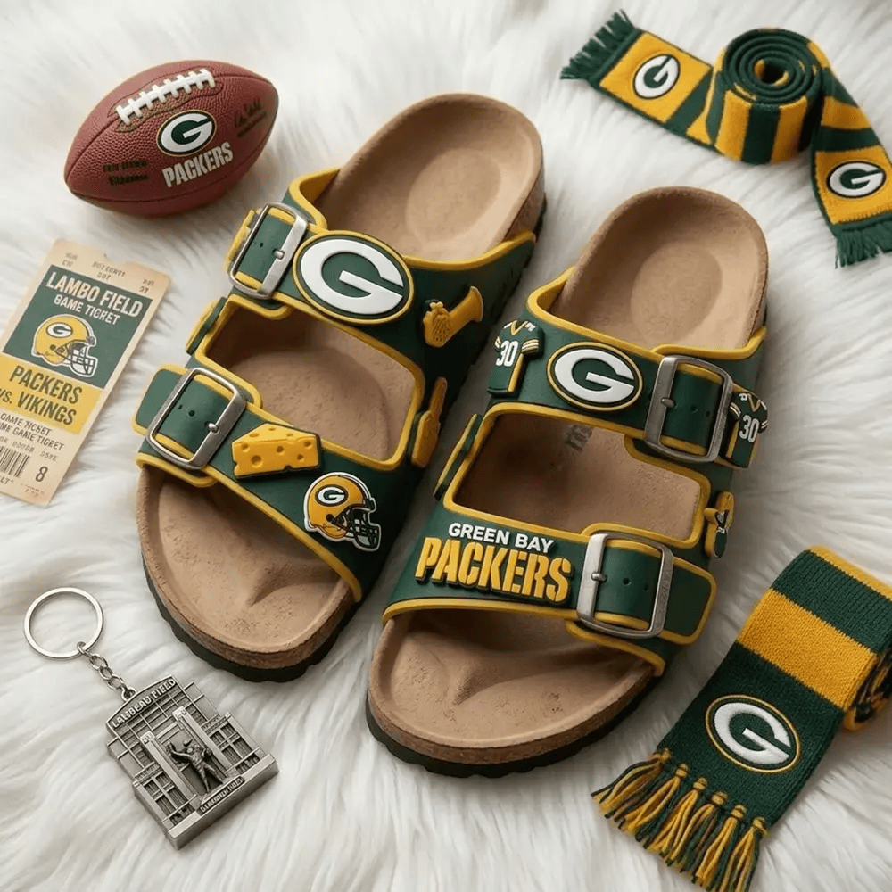 PREMIUM NFL X GBP Birken-Inspired Double-Strap Sandals For Summer Holiday NDT VHM 270426