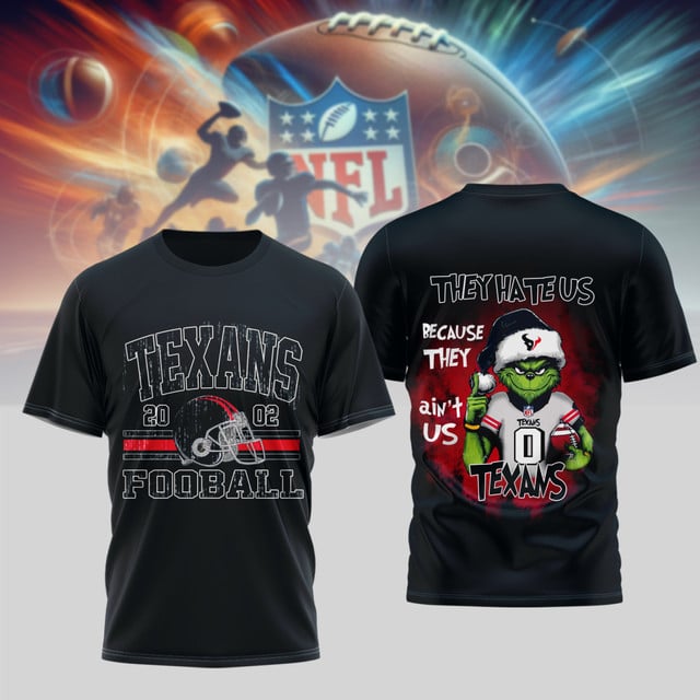 PREMIUM NFL X HOU GRINCH 3D SHIRT NDT NHM