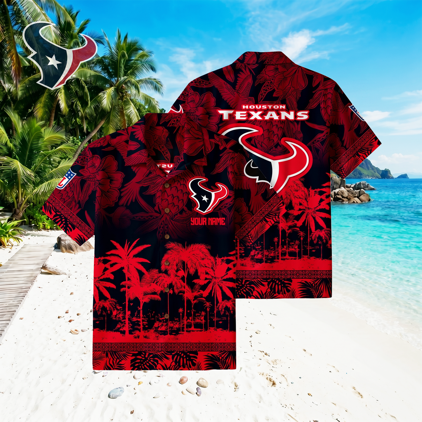 PREMIUM NFL X HT Floral With Parrots Hawaiian Shirt NDT VHM 060526