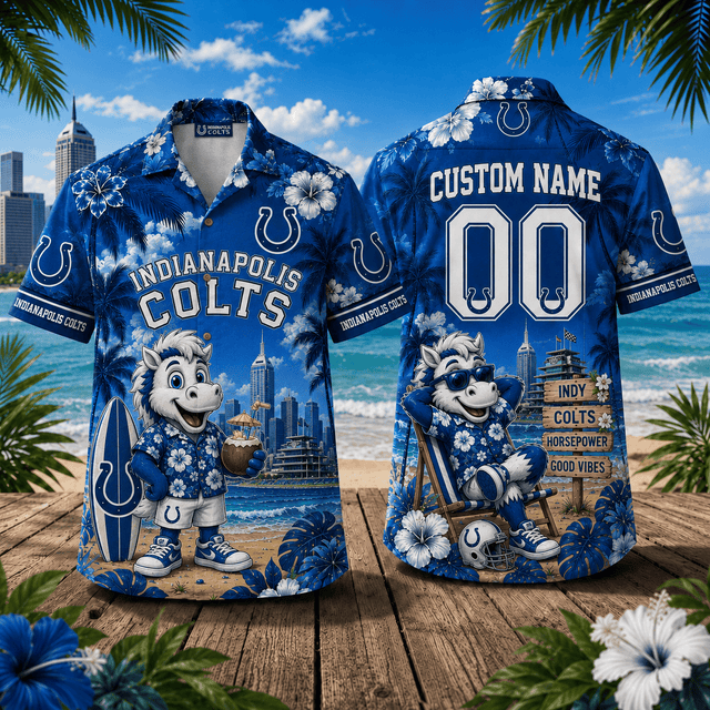 PREMIUM NFL X IND Personalized Hawaiian Shirt FOR SUMMER HOLIDAY 190626