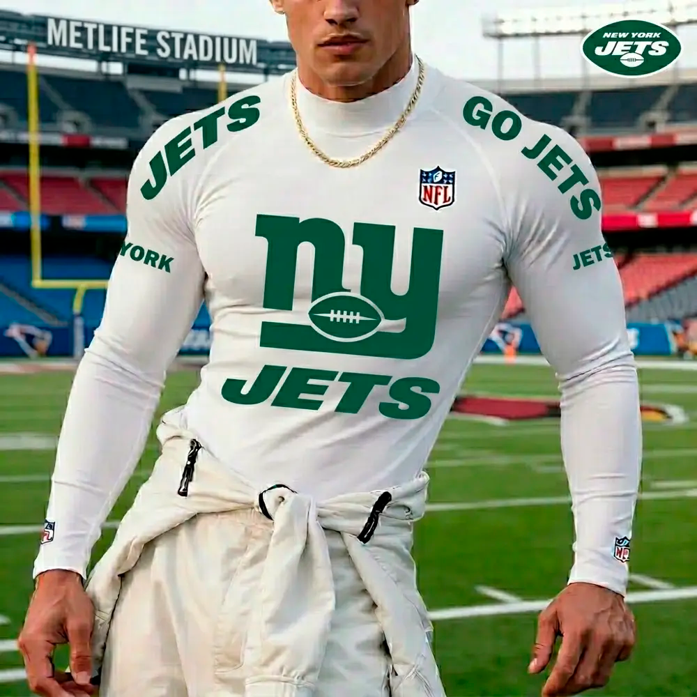 PREMIUM NFL X JET High Neck Long Sleeved Sports NDT LVH 280526