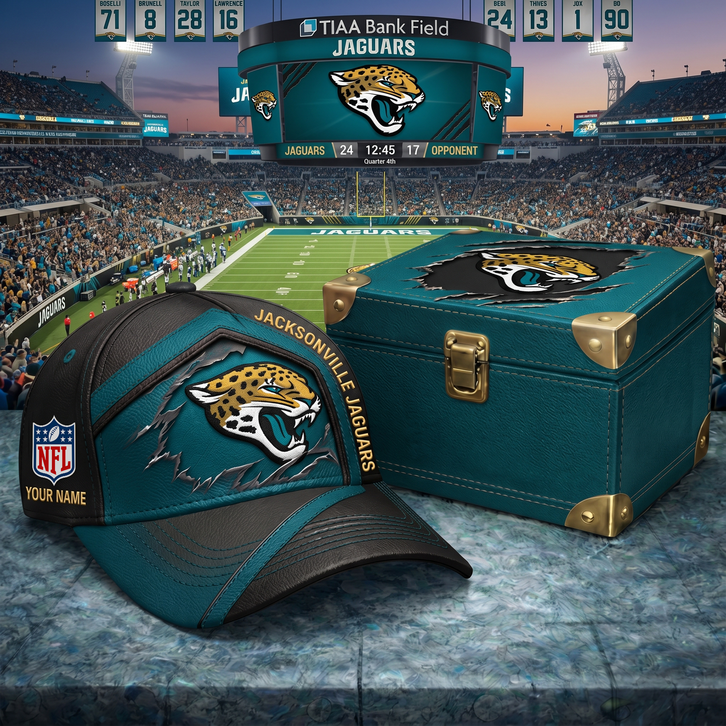 PREMIUM NFL X JJ CRACK CUSTOME NAME HAT LIMITED EDITIONS NDT VHM 220426