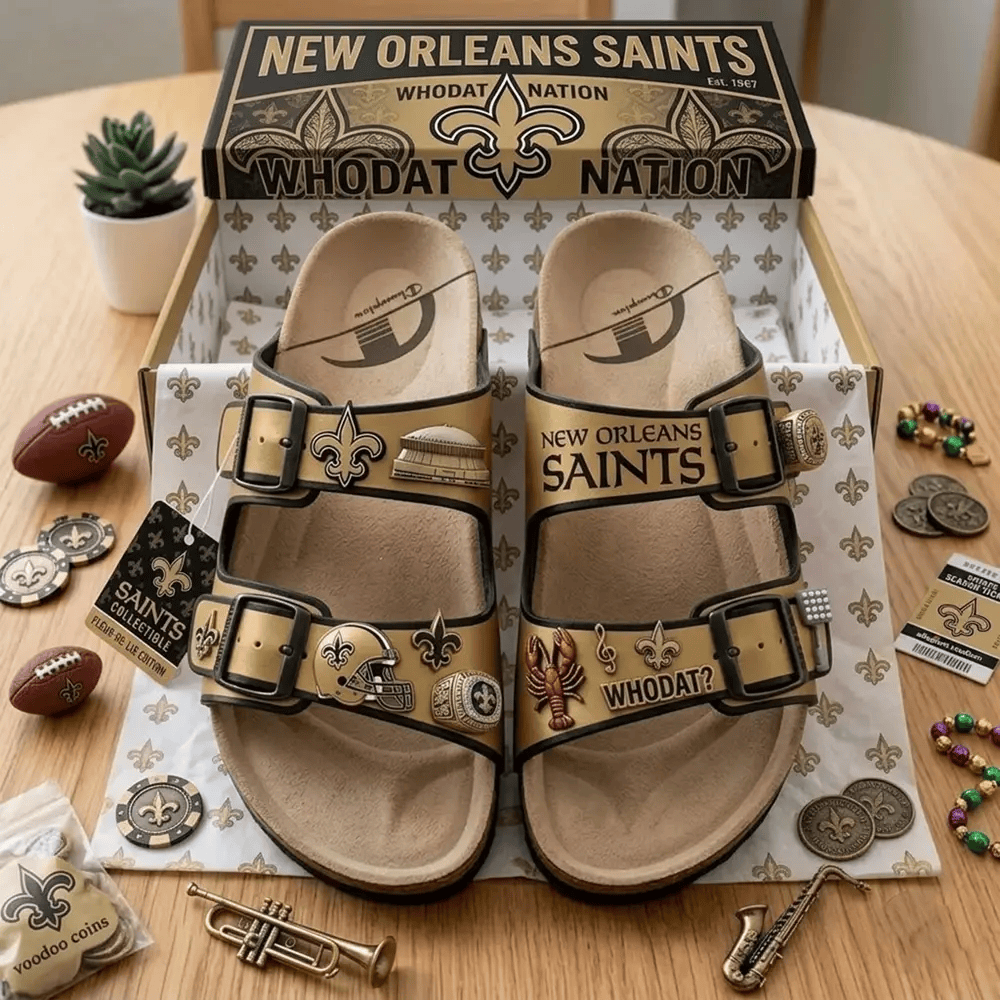 PREMIUM NFL X NOS Birken-Inspired Double-Strap Sandals For Summer Holiday NDT VHM 270426