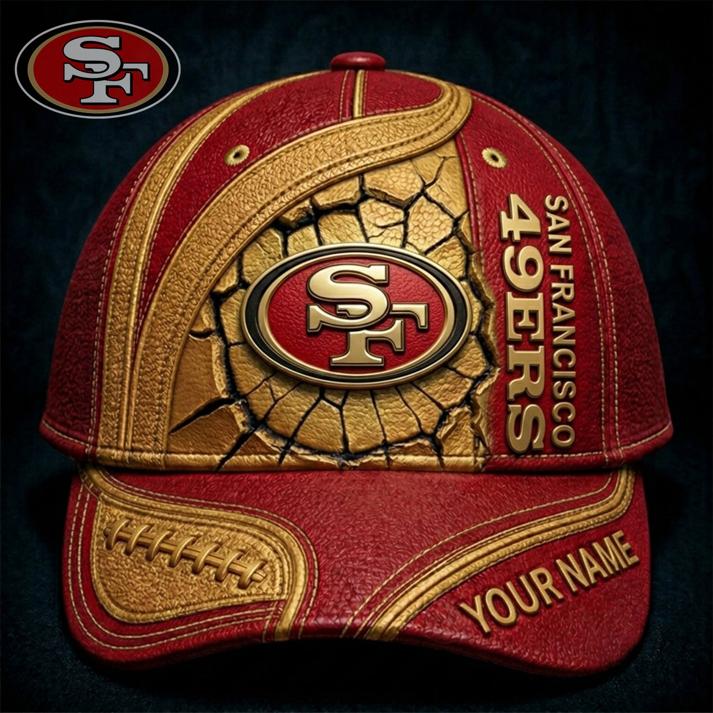 PREMIUM NFL X SF GAMEDAY Personalized CLASSIC CAP 220626