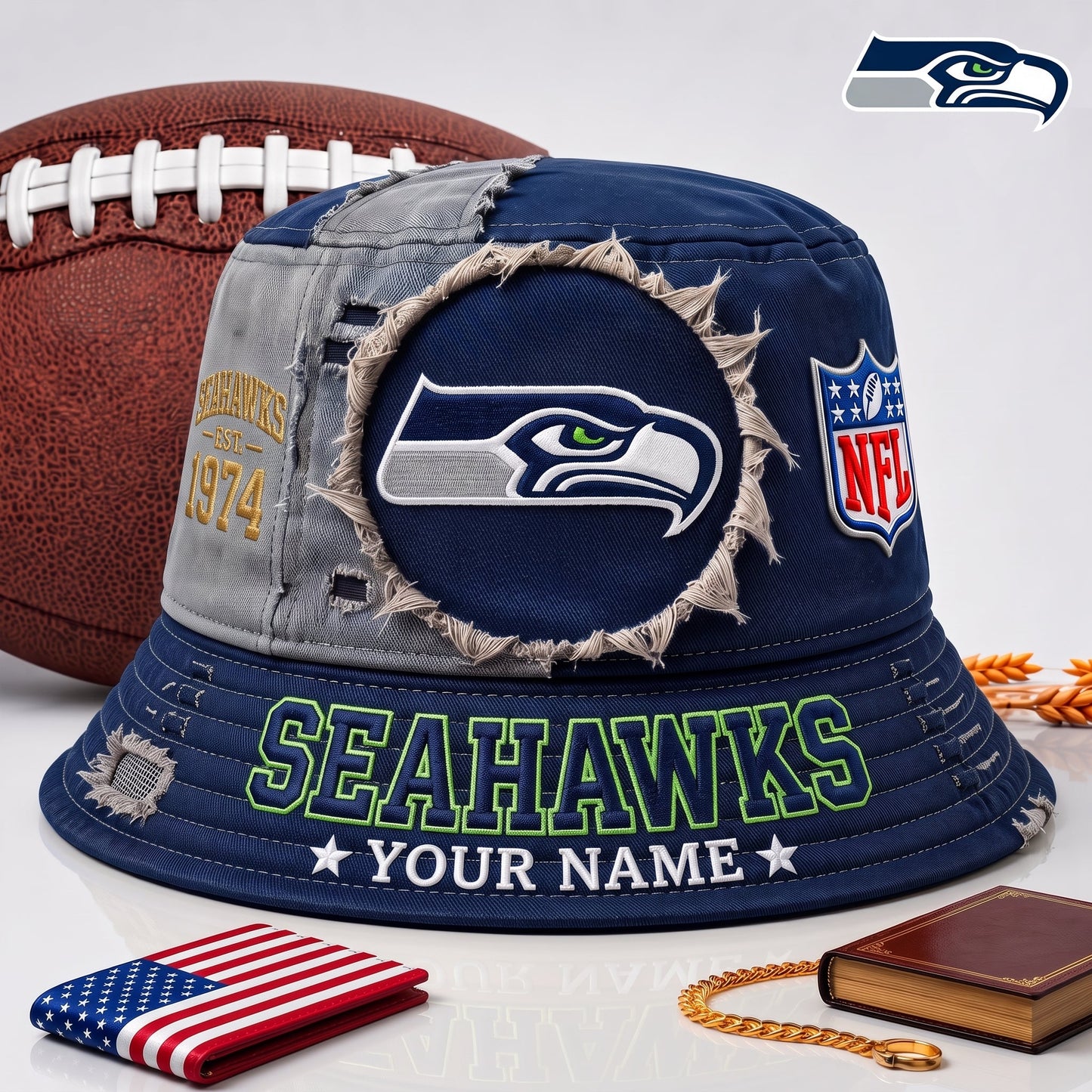 PREMIUM NFL X SS EXCLUSIVE Torn Fabric Legacy Bucket Hat For New Season 290626.