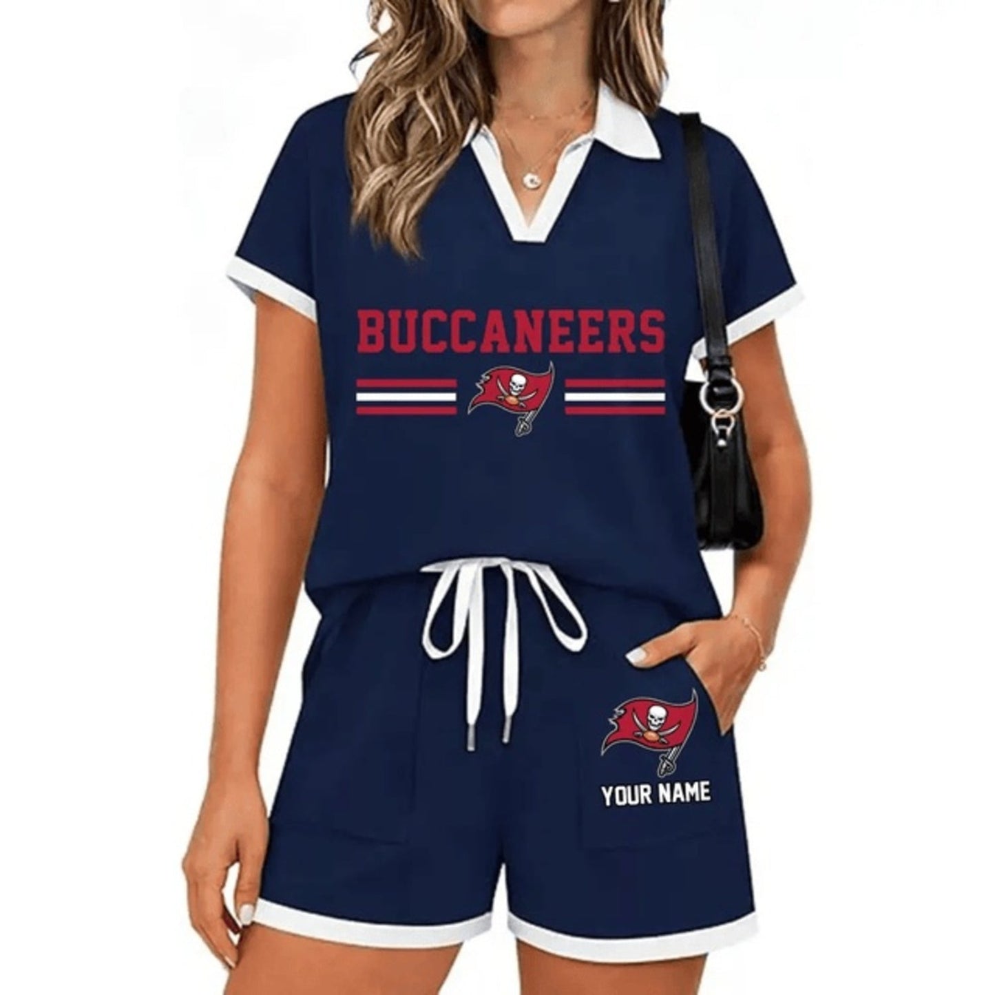 PREMIUM NFL X TB Retro Athletic Contrast Polo Set FOR SUMMER HOLIDAY NDT NHM 100626