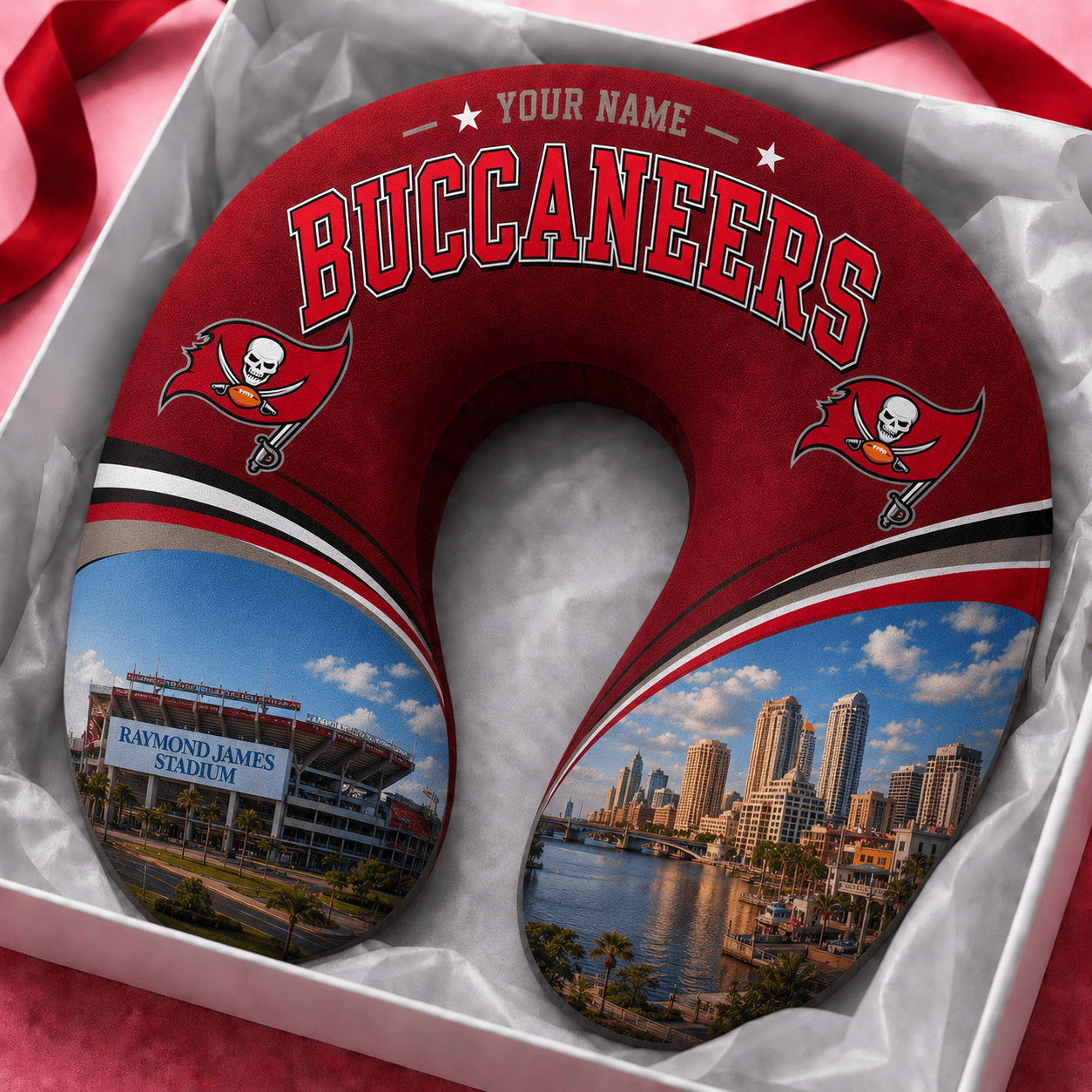 PREMIUM NFL X TBB Special New Neck Pillow Custom Name 100626