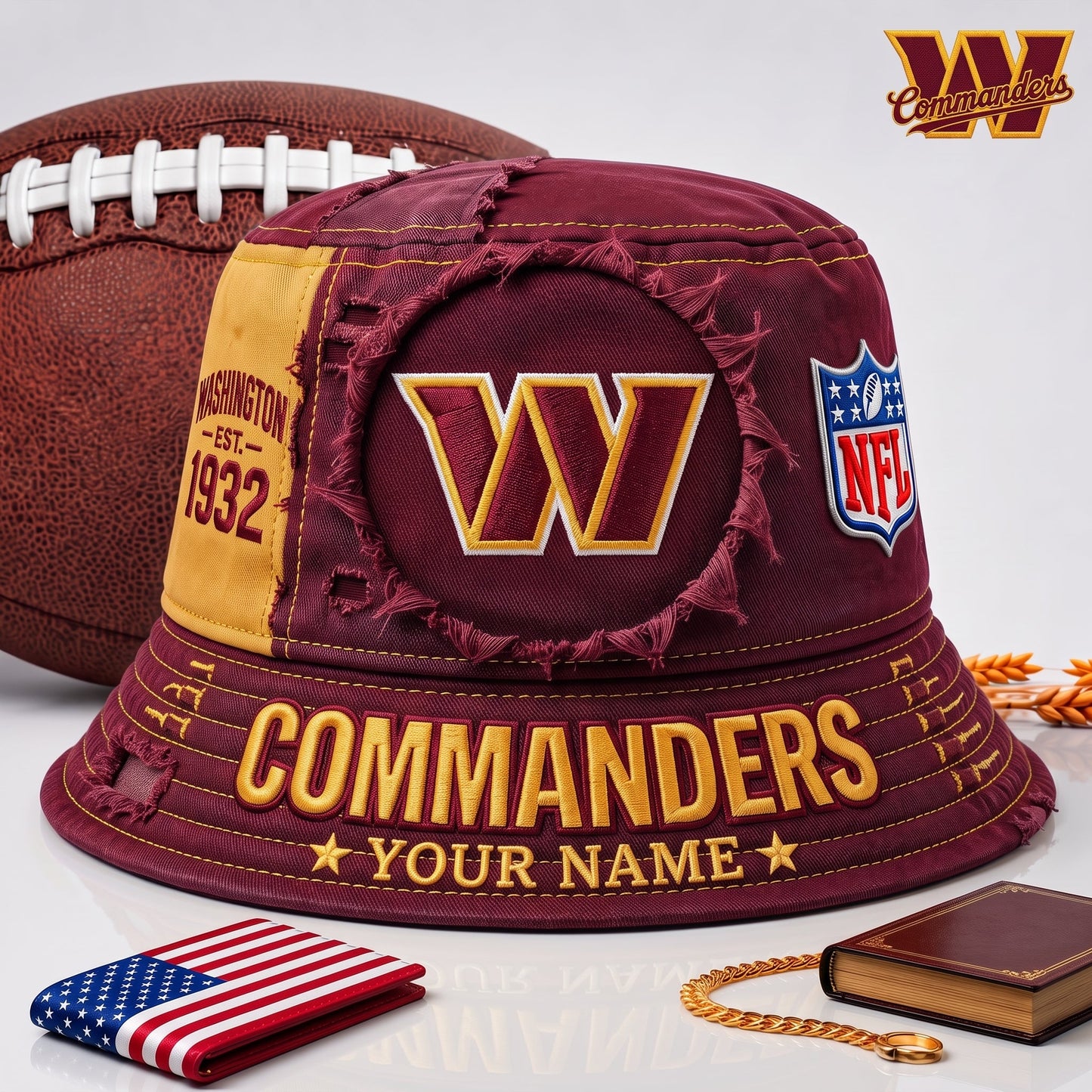 PREMIUM NFL X WC EXCLUSIVE Torn Fabric Legacy Bucket Hat For New Season 290626.
