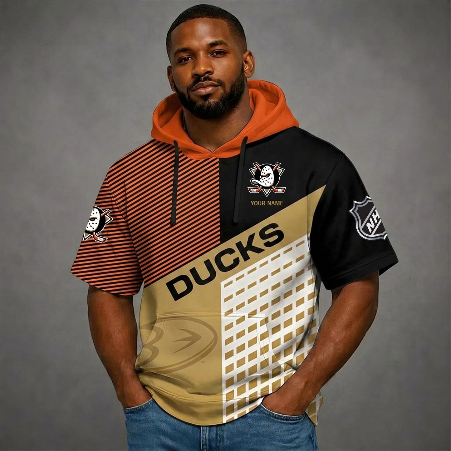 PREMIUM NHL X AD Short Sleeve Hoodie SHIRT FOR SUMMER HOLIDAY V3 NDT NHM 180526
