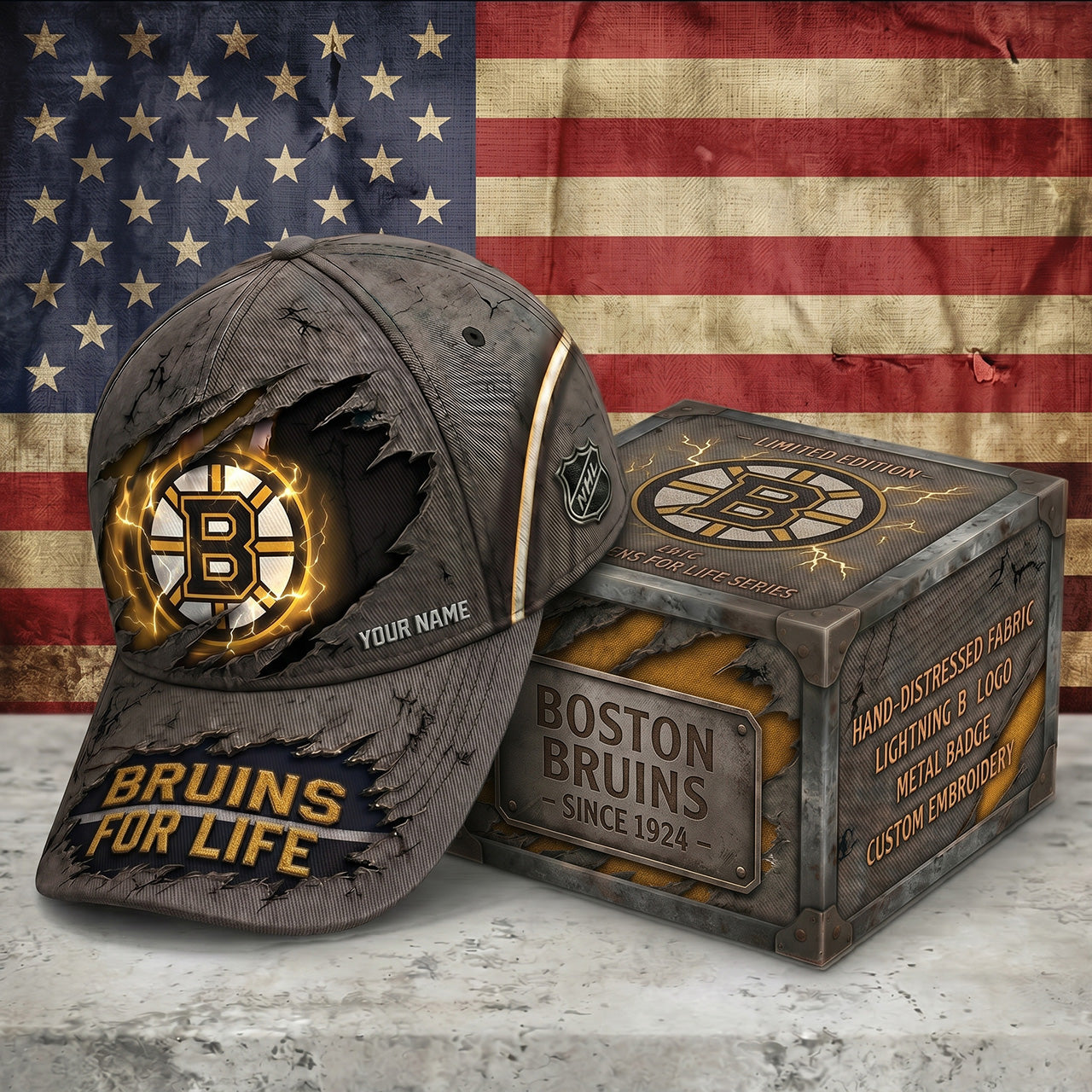 PREMIUM NHL X BB RETRO VINTAGE CUSTOM NAME HAT LIMIED EDITIONS NDT NTN 190526