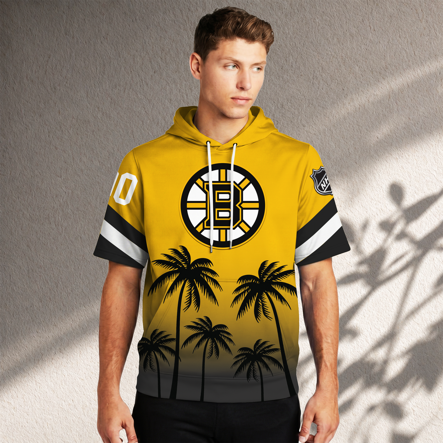 PREMIUM NHL X BB Short Sleeve Hoodie T-Shirt FOR SUMMER HOLIDAY NDT VHM 160526
