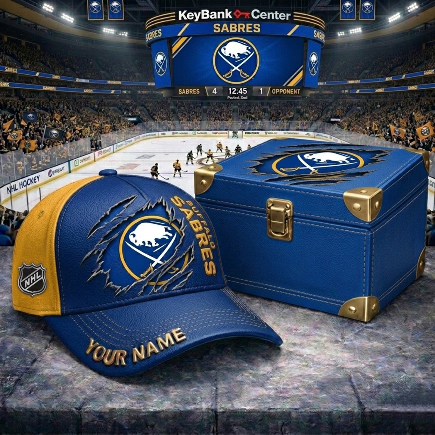 PREMIUM NHL X BS CRACK CUSTOM NAME HAT NDT NHM 160426