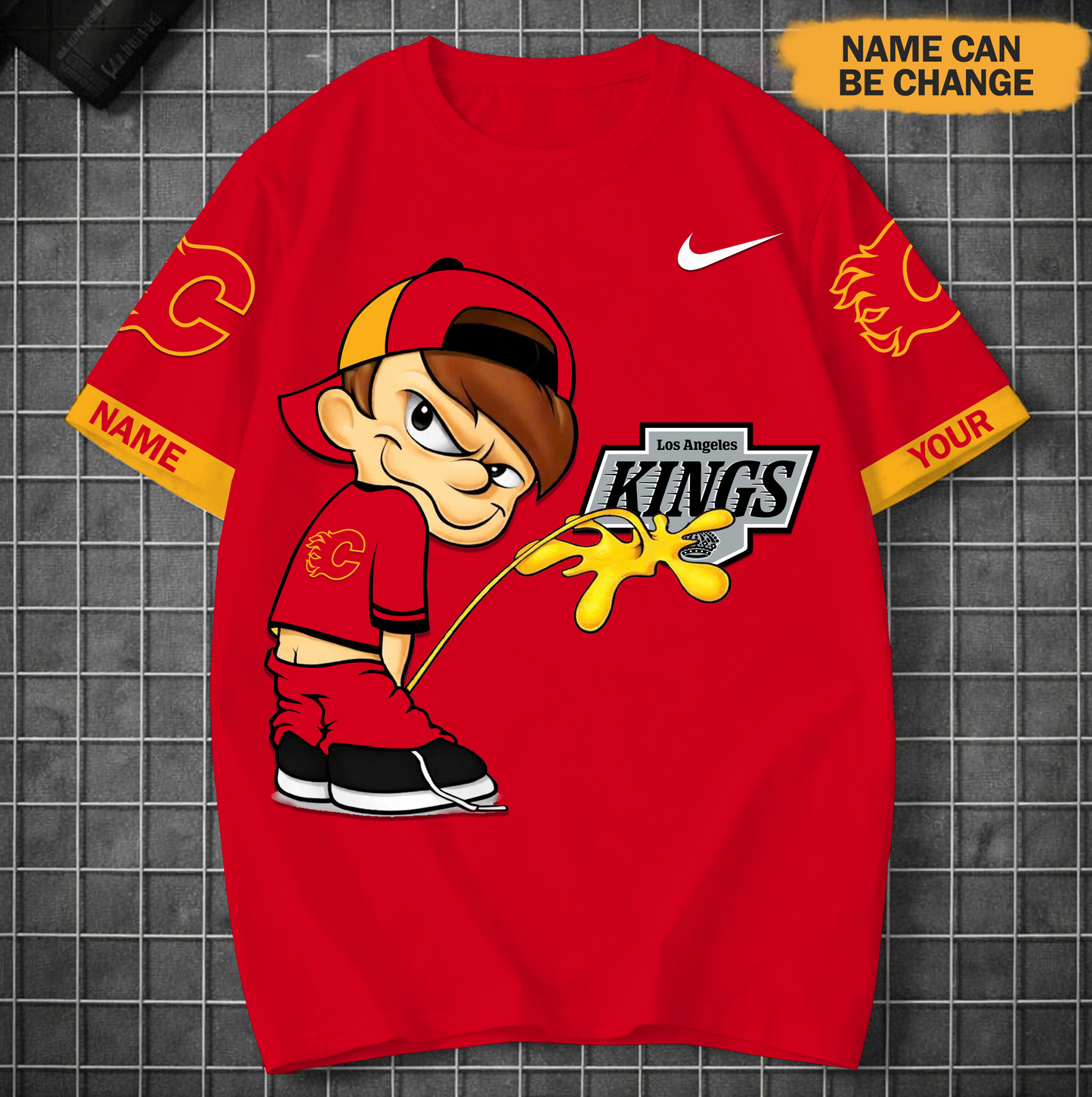 PREMIUM NHL X CF Funny Peeing Boy New Tshirt Custom Name NDT VHM 160426