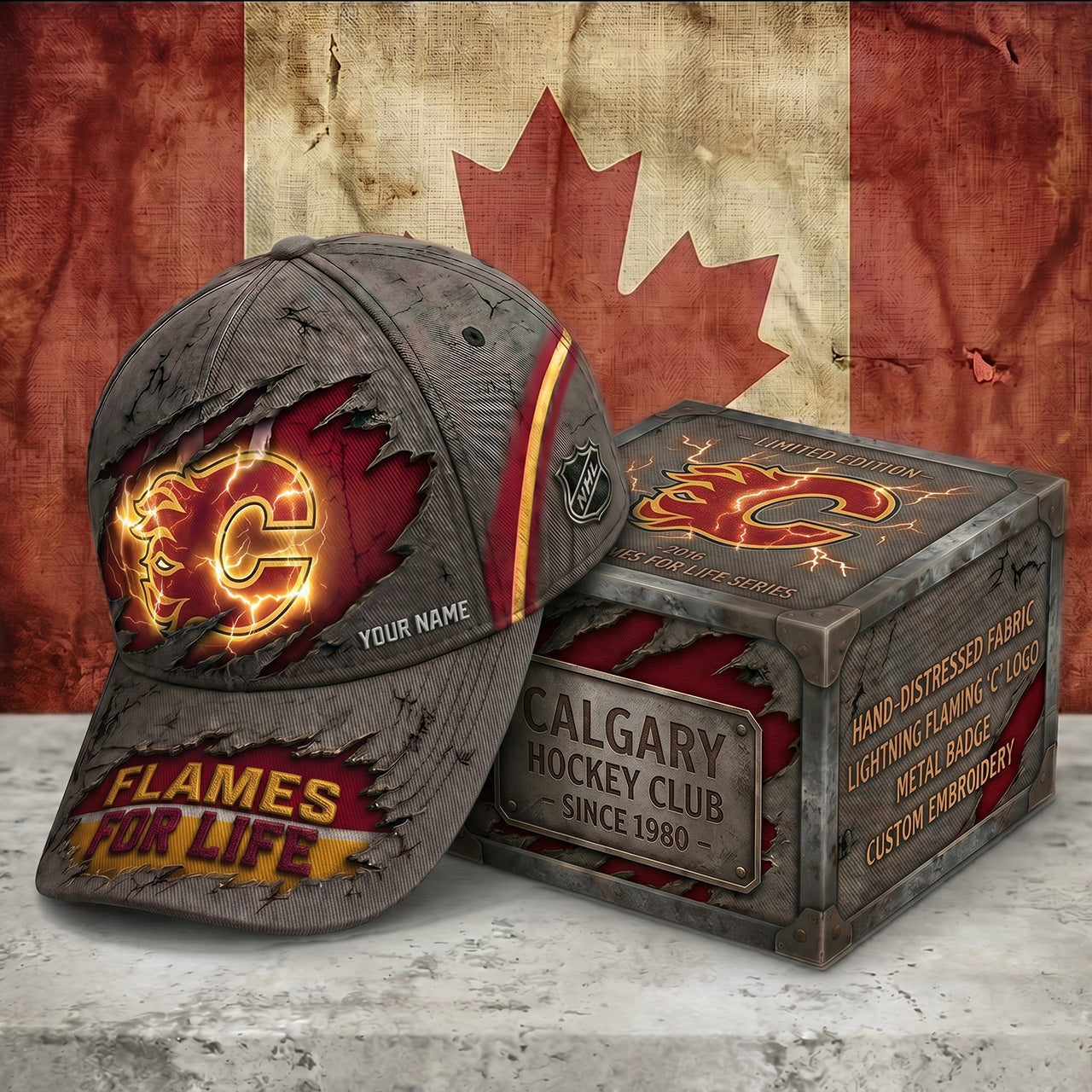 PREMIUM NHL X CF RETRO VINTAGE CUSTOM NAME HAT LIMIED EDITIONS NDT NTN 190526