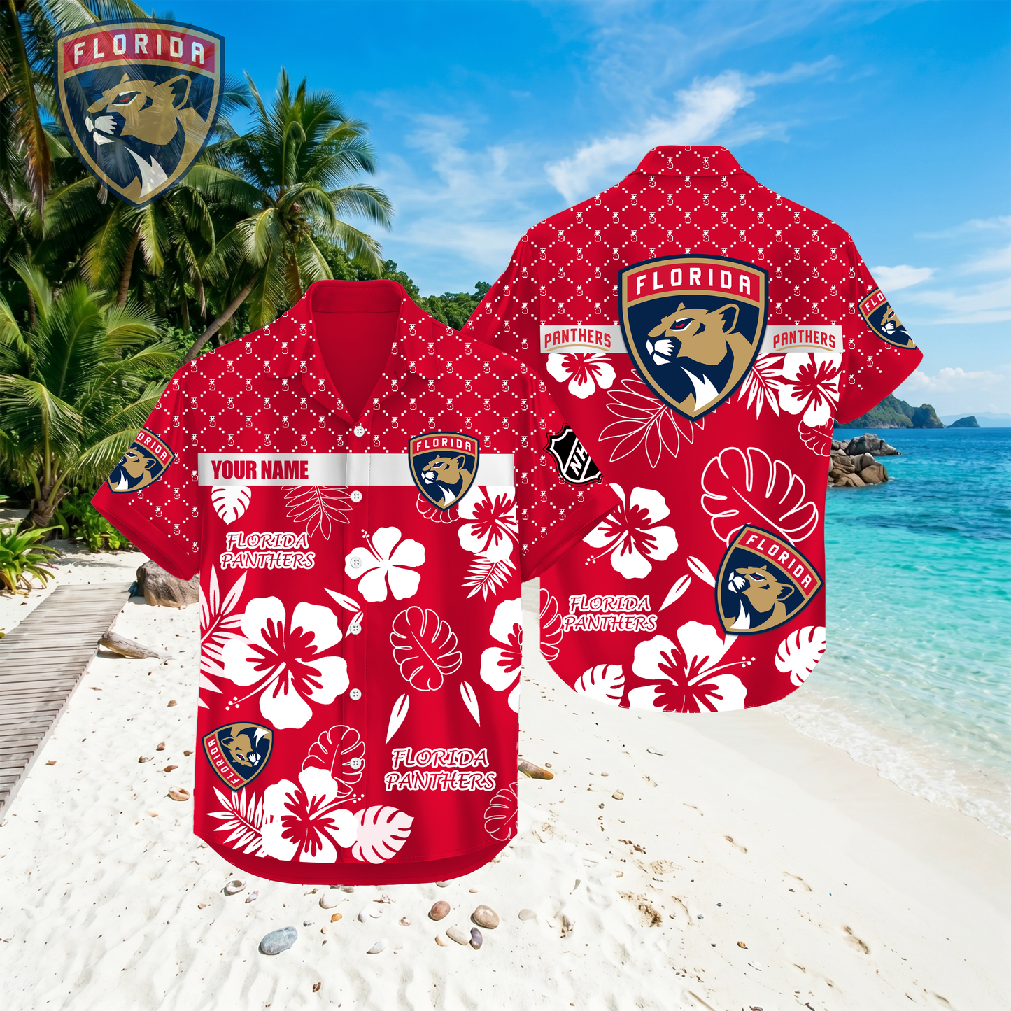PREMIUM NHL X FP Hawaiian Shirt Custom Name For Summer Holiday NDT VHM 270426