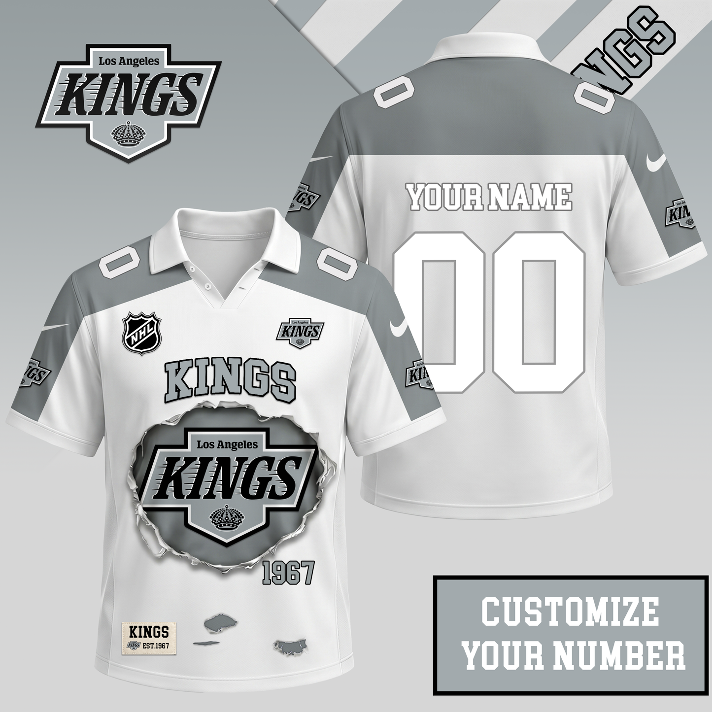 PREMIUM NHL X LAK Streetwear Polo Shirt Custom Gifts For Fan NDT VHM 010626