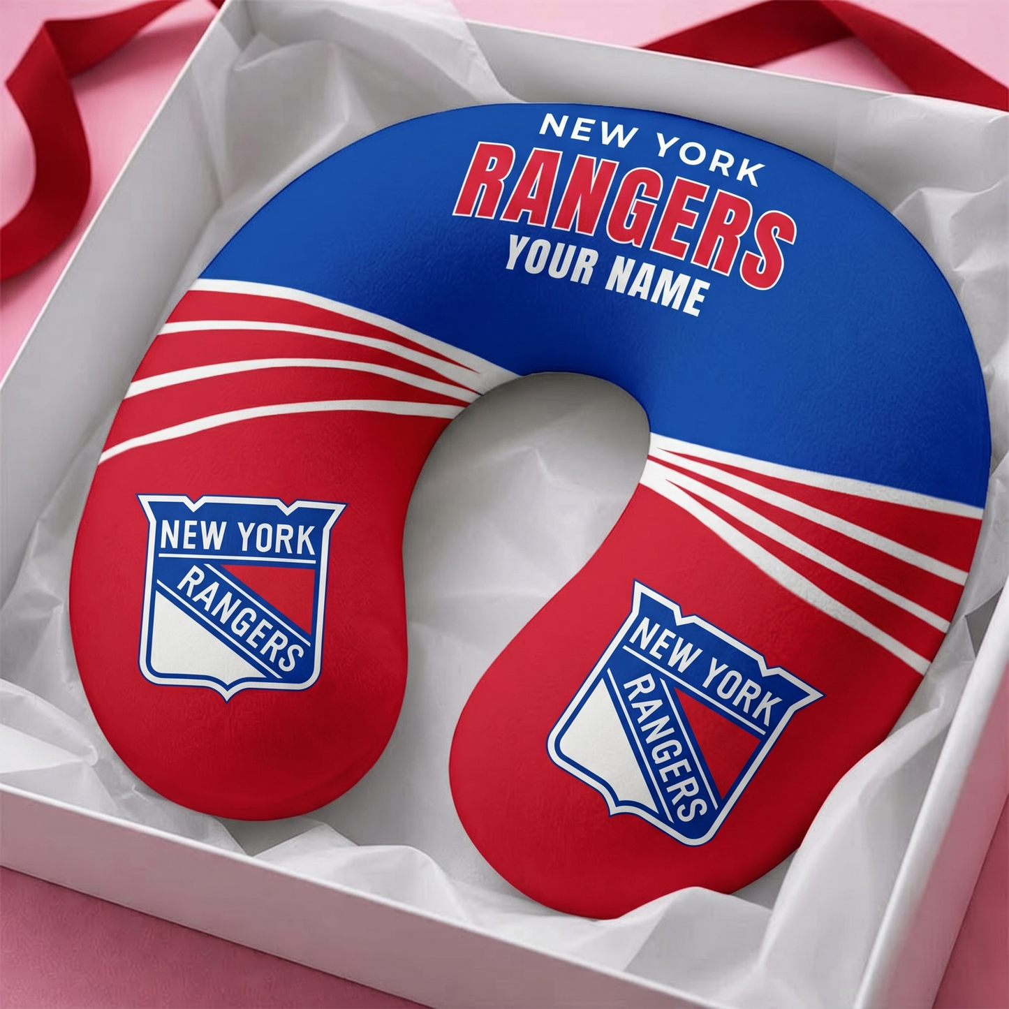 PREMIUM NHL X NYR Neck Pillow Custome Name For Fan NDT VHM 150526