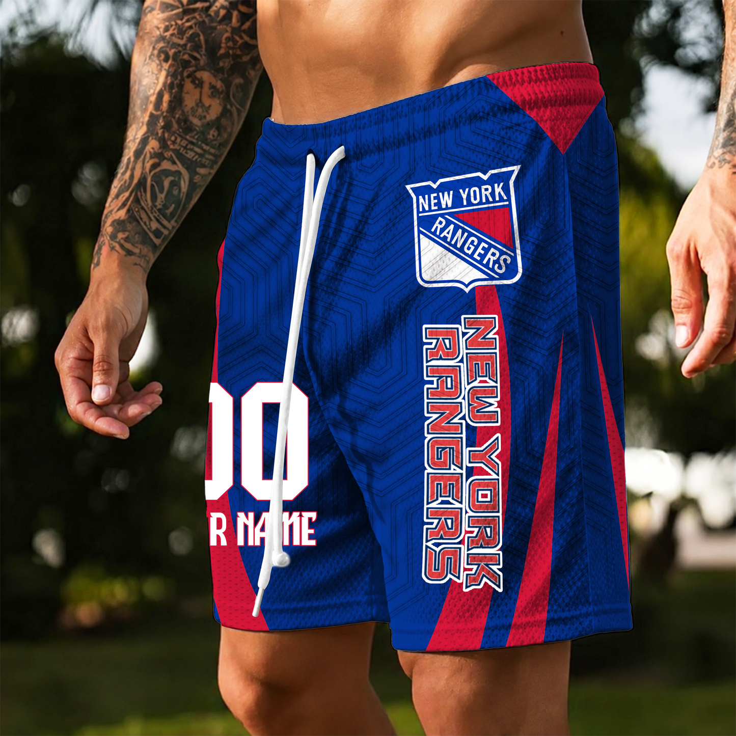 PREMIUM NHL X NYR Personalized Short Pants For Summer Holiday NDT VHM 150526