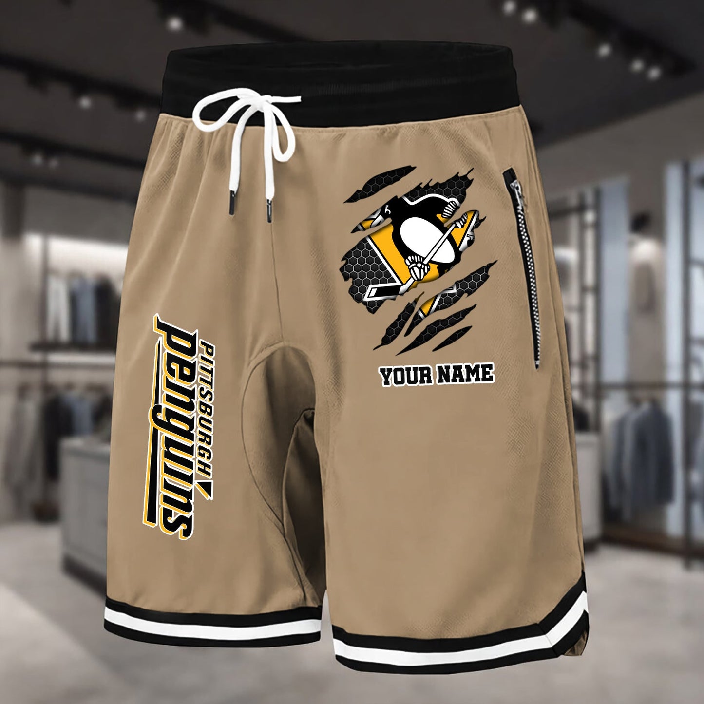 PREMIUM NHL X PP Summer Fitness Breathable Basketball Shorts NDT NHM 240426