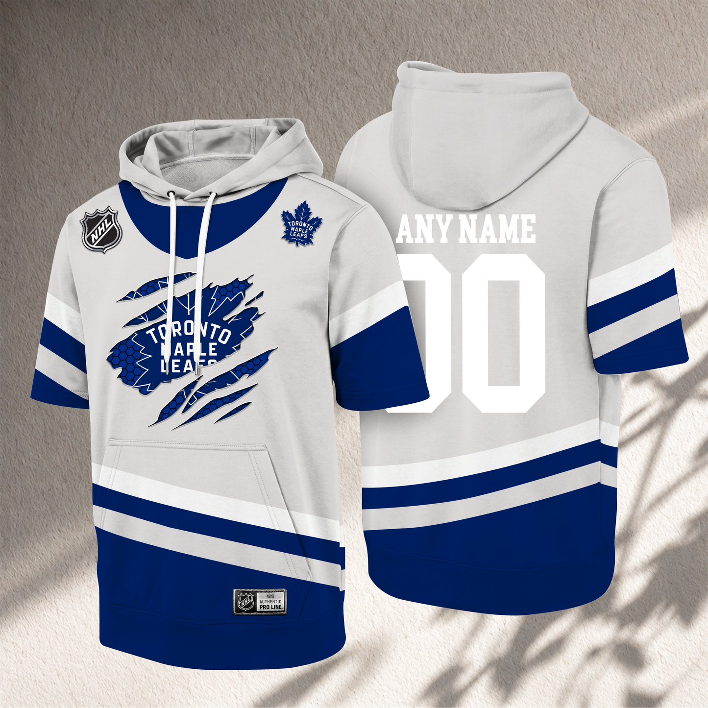 PREMIUM NHL X TML CRACK Short Sleeve Hoodie SHIRT NDT VHM 150526