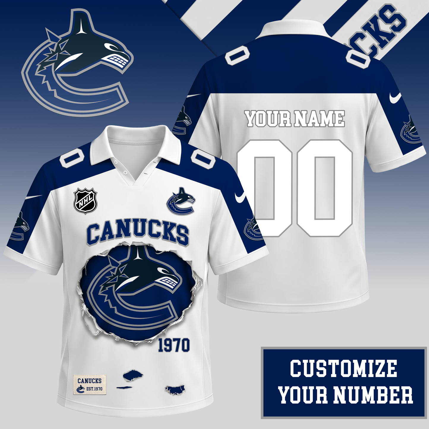PREMIUM NHL X VC Streetwear Polo Shirt Custom Gifts For Fan NDT VHM 010626