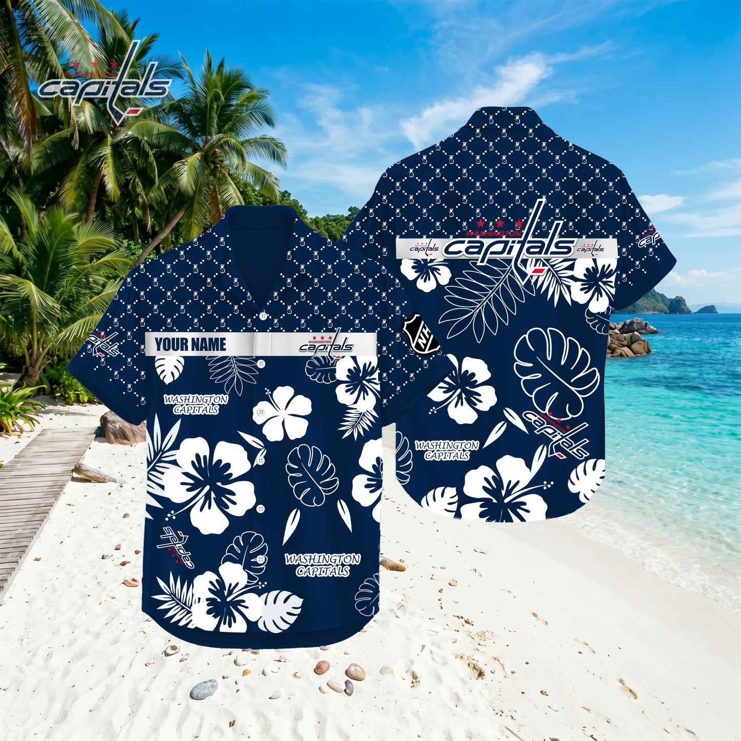 PREMIUM NHL X WC Hawaiian Shirt Custom Name For Summer Holiday NDT VHM 270426