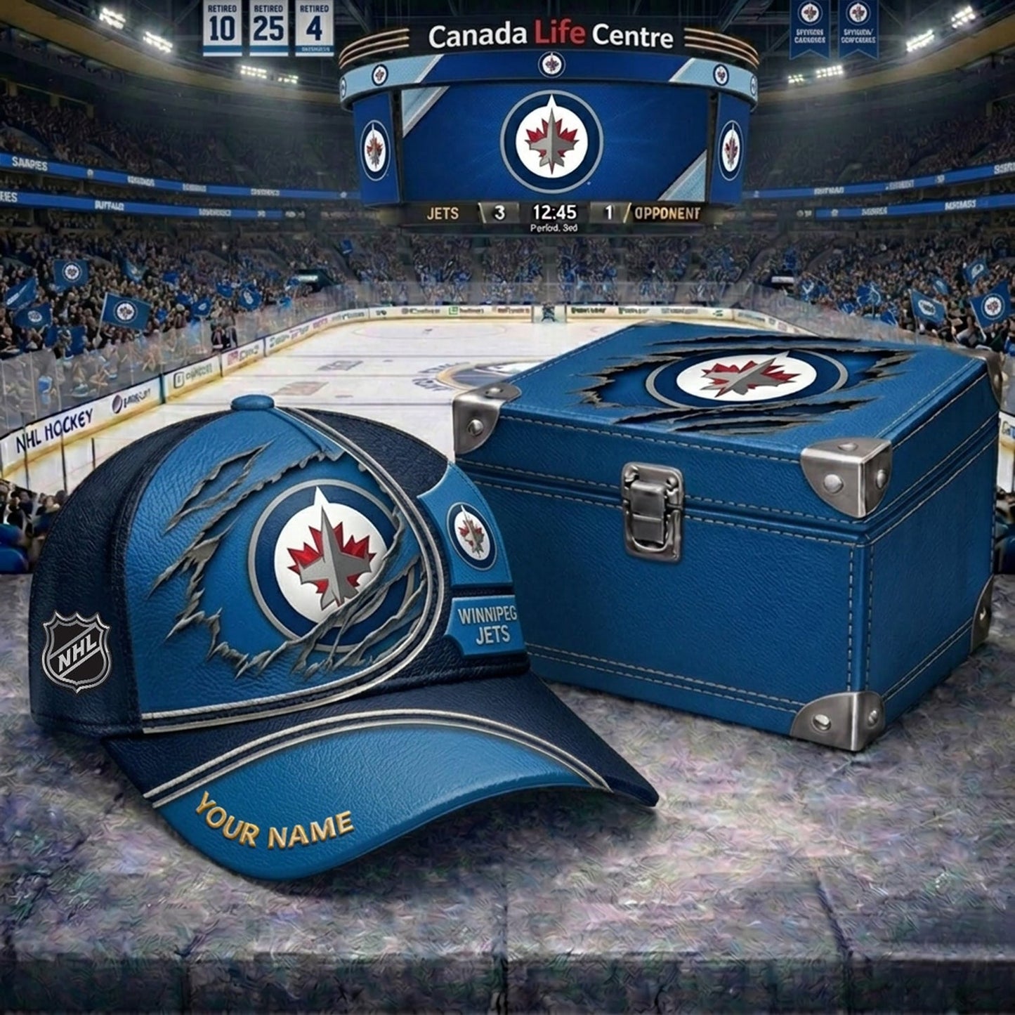 PREMIUM NHL X WJ CRACK CUSTOM NAME HAT V300 NDT NHM 150526