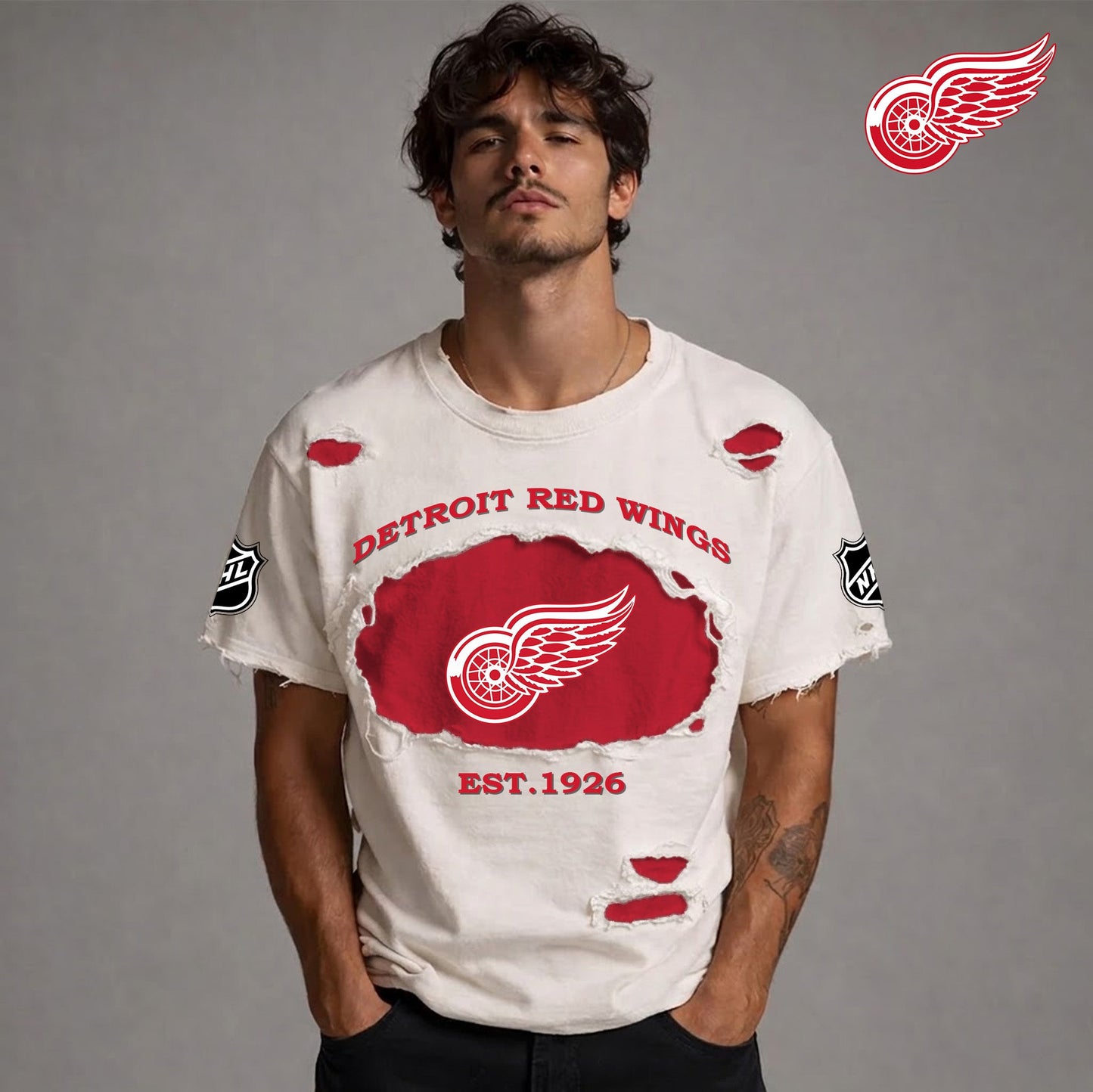 PREMIUM NHL x DRW RETRO WASH SHIRT NDT NTN 080426