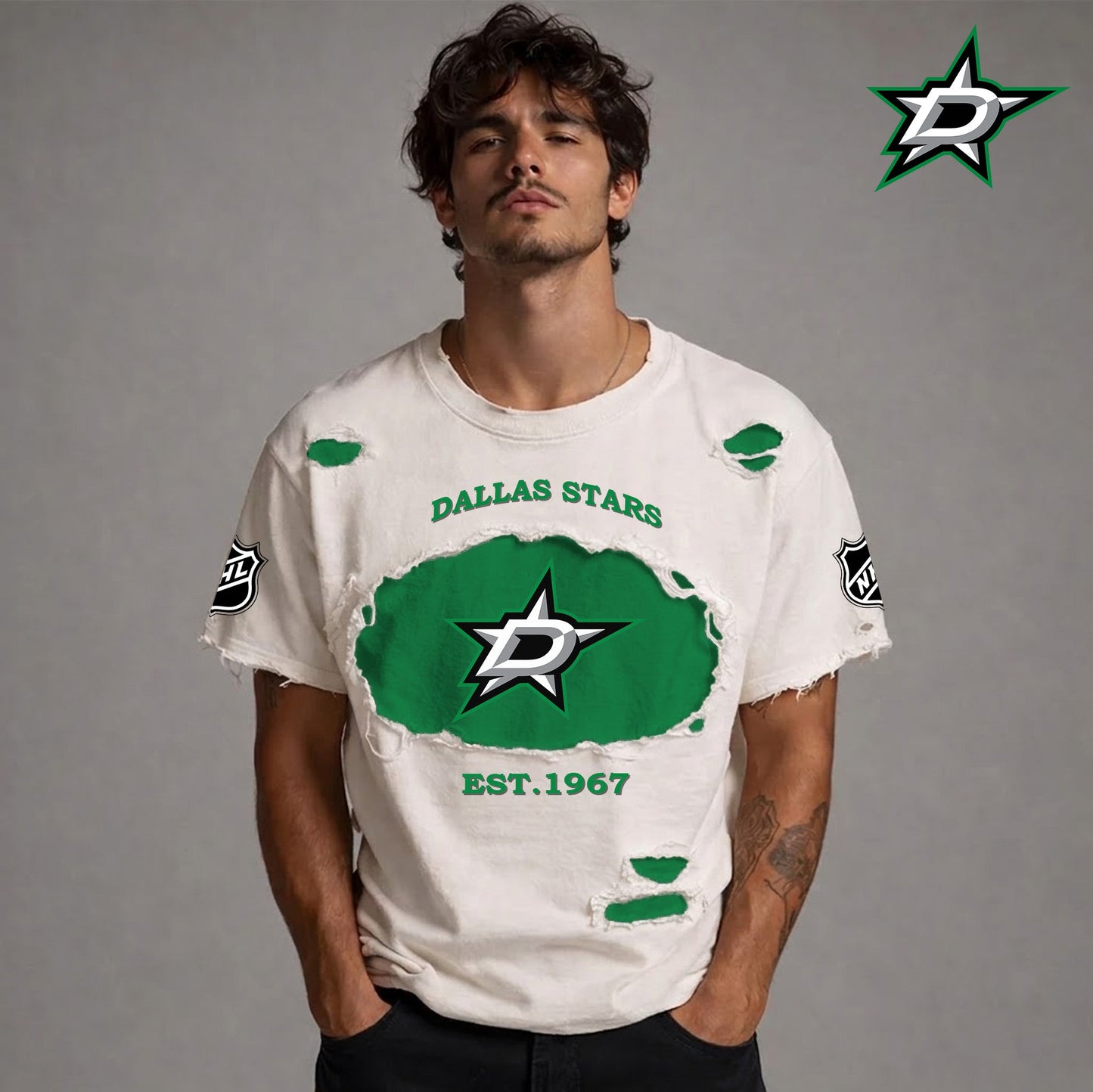 PREMIUM NHL x DS RETRO WASH SHIRT NDT NTN 080426
