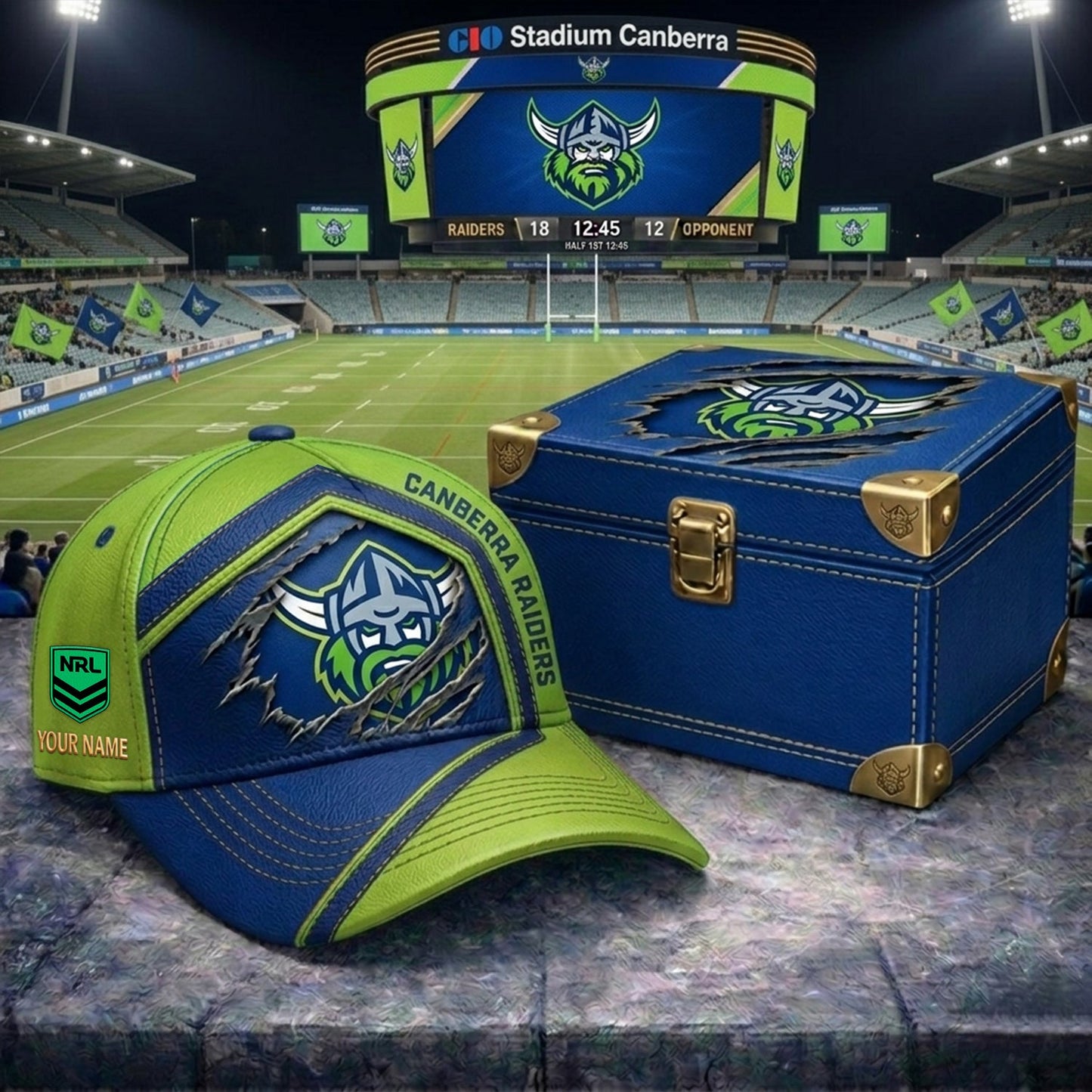 PREMIUM NRL X CR CRACK CUSTOM NAME HAT LIMITED EDITION NDT NHM 070526