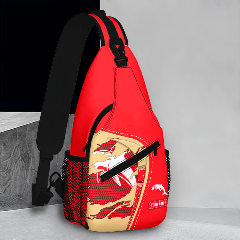 PREMIUM NRL X DOL New Style Sling Bag Custom Name NDT VHM