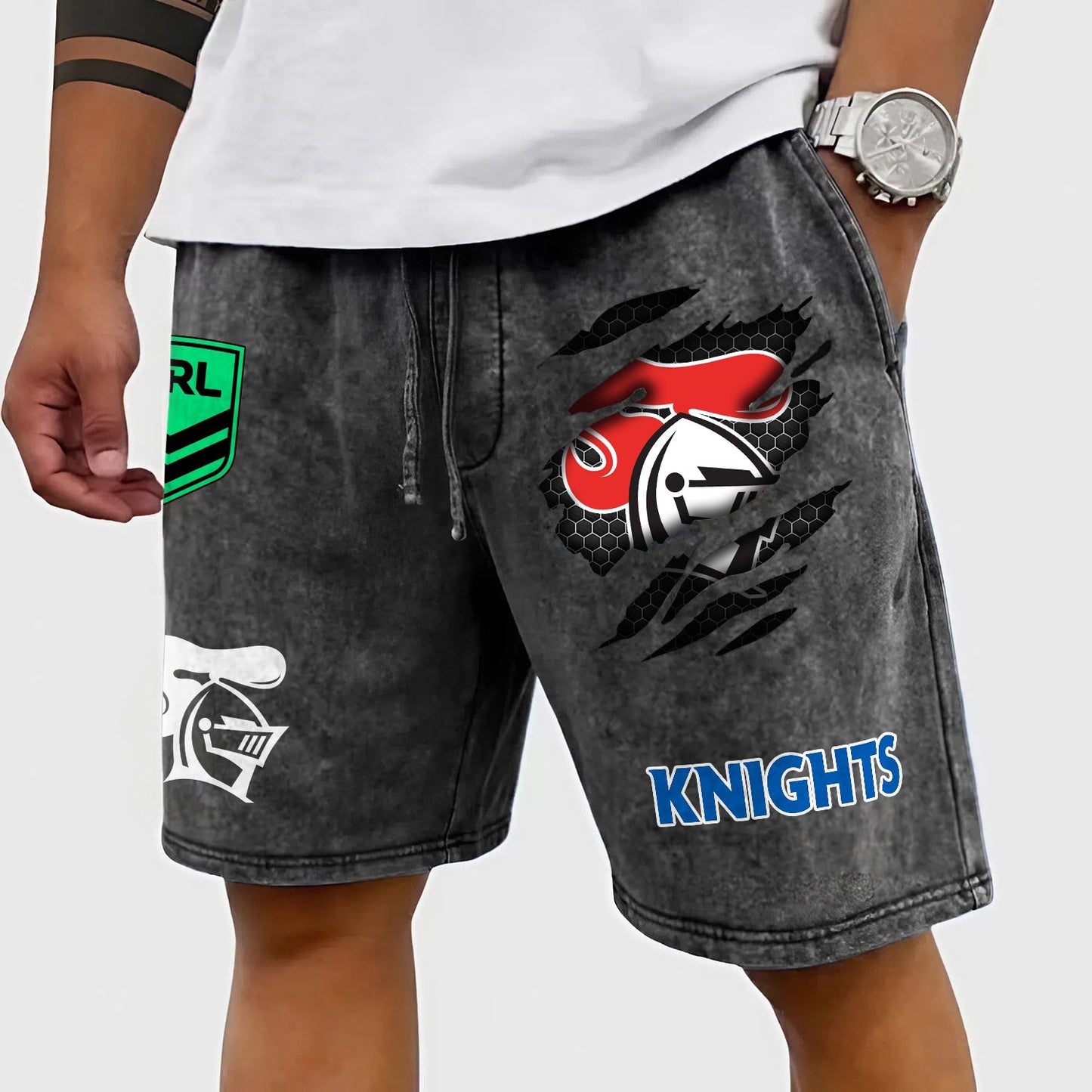 PREMIUM NRL X NK Wash Shorts FOR SUMMER HOLIDAY NDT NHM 030426