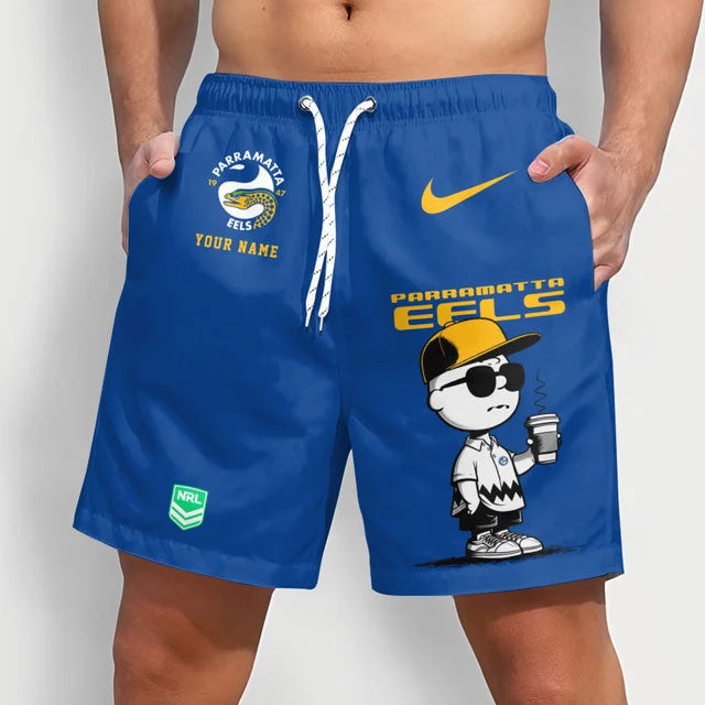 PREMIUM NRL X PE Cool Snoopy Men Short Pants Custom Name For Summer NDT NTN