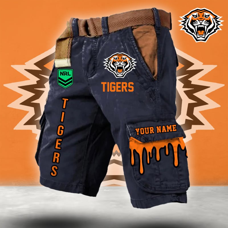 PREMIUM NRL X WT Cargo Shorts Custom Name Limited Edition NDT LVH