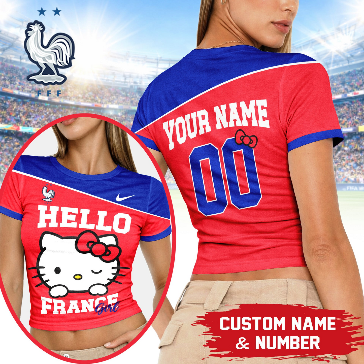 PREMIUM WC26 X FRA Play Cute 3D Baby Tee NDT VHM 190526