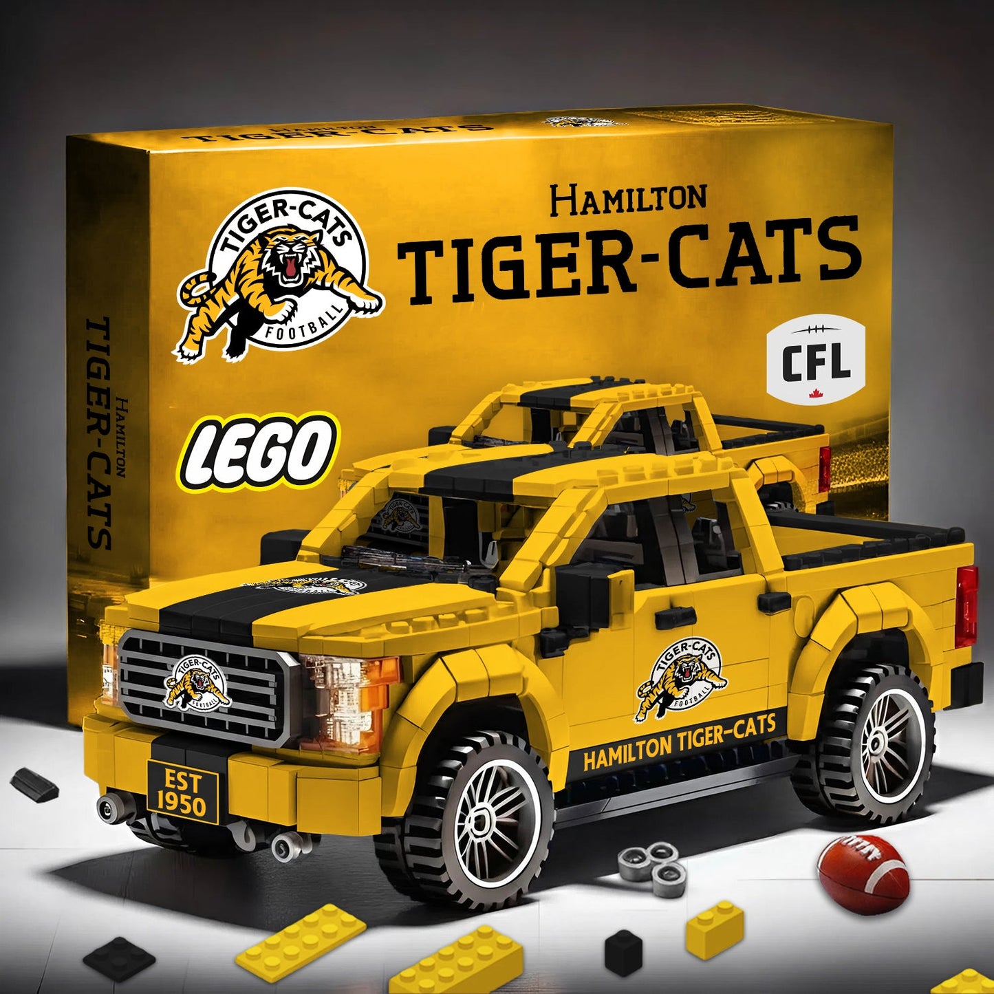 PREMIUM CFL X HTC ANNIVERSARY 68TH 3D RACING TRUCK BRICK TOY NDT NHM 020426