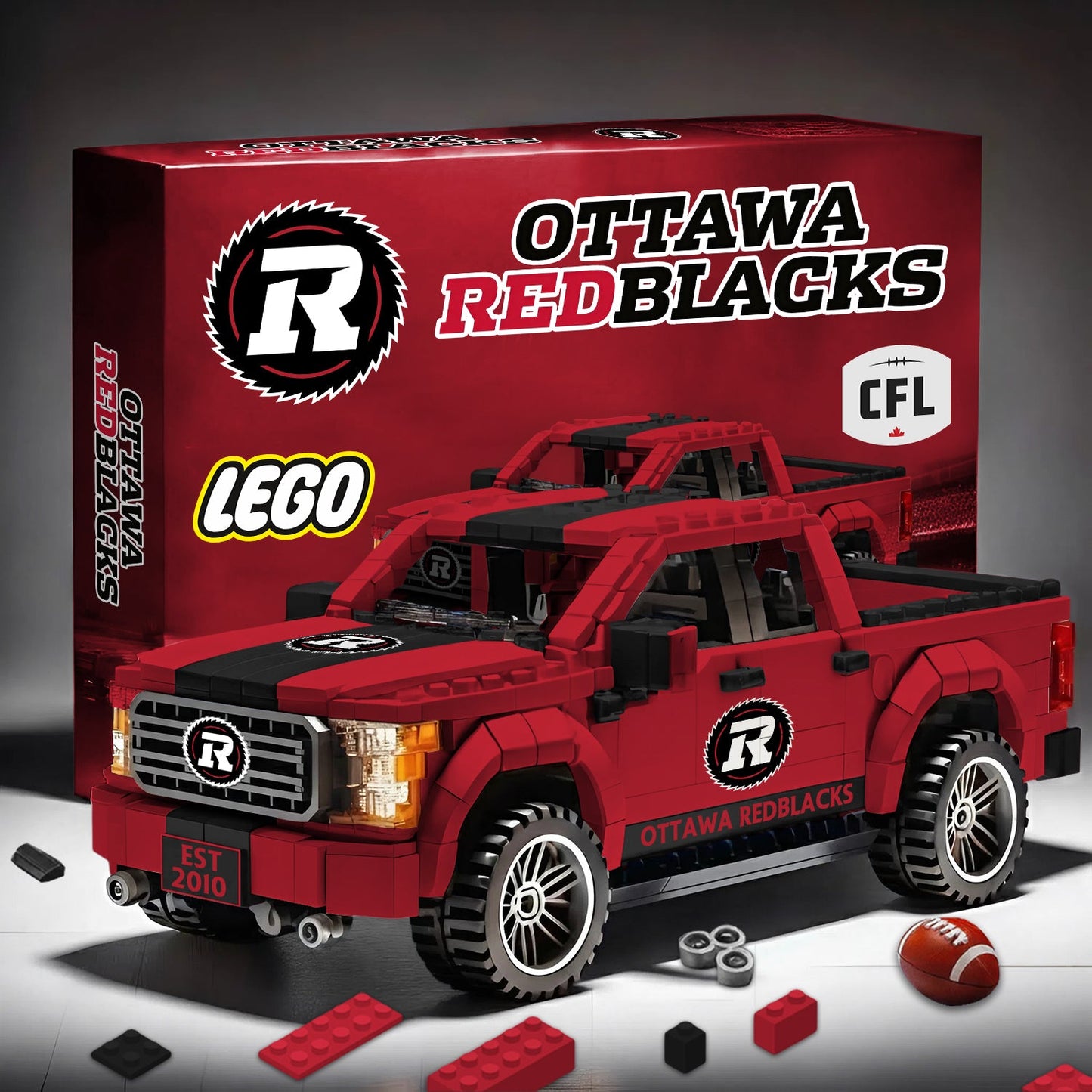PREMIUM CFL X OR ANNIVERSARY 68TH 3D RACING TRUCK BRICK TOY NDT NHM 020426