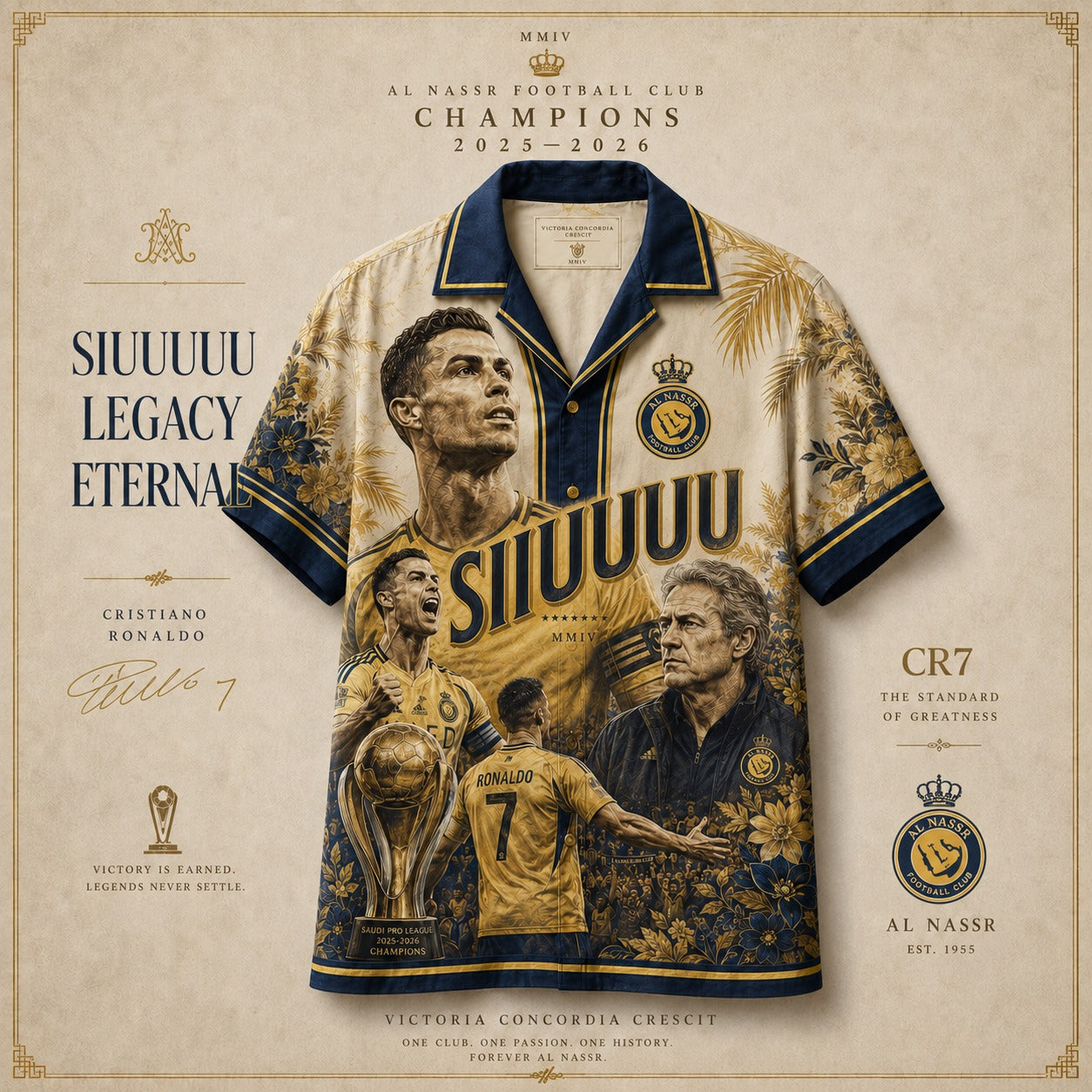 PREMIUM CR7 X THANK FOR MEMORIES HAWAI SHIRT LIMITED EDITION V339 NDT VHM 250526