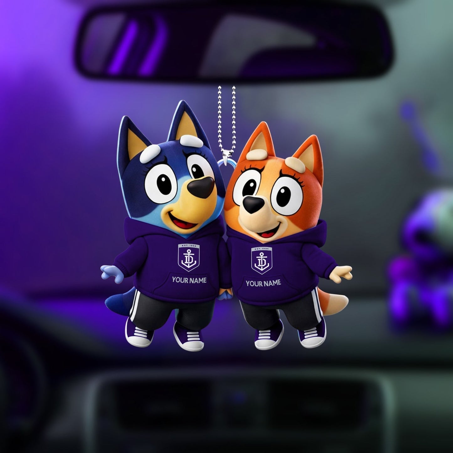 PREMIUM FD X Bluey & Bingo Car Ornament NDT NHM 040326