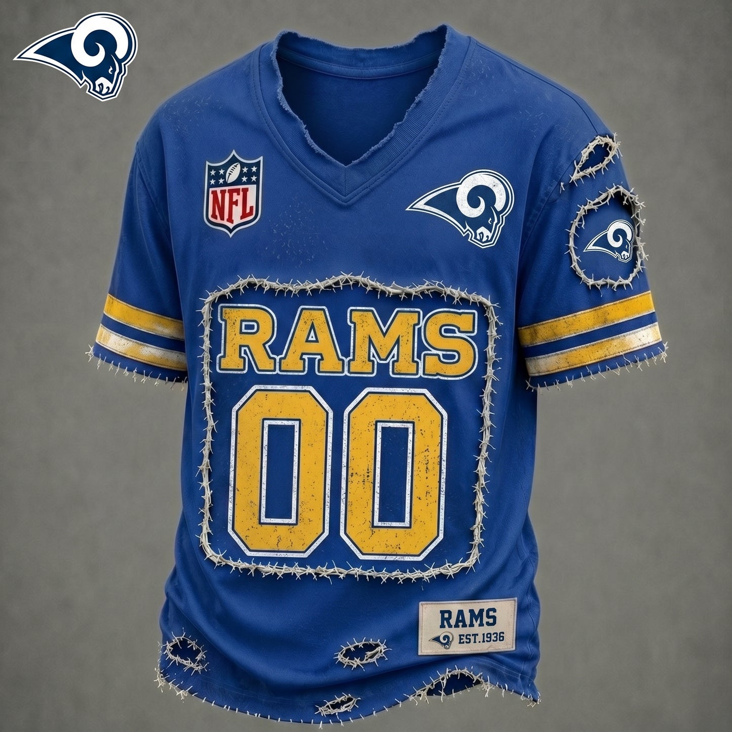 PREMIUM NFL X LAR LUXURY V-NECK T-SHIRT CUSTOME NUMBER FOR SEASON SUMMER NDT VHM 200626