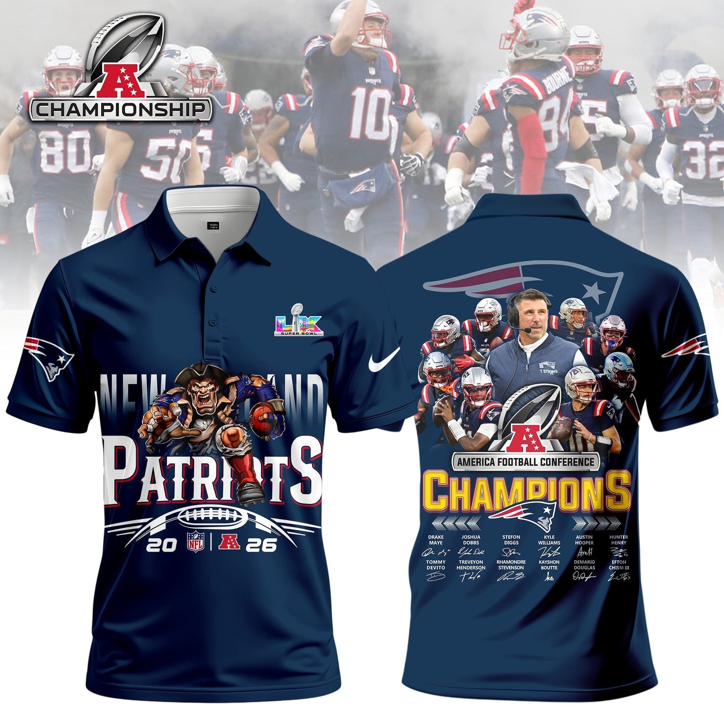 Premium NFL x PAT 2026 Super Bowl 3D Shirt V2 NDT NHM 050226