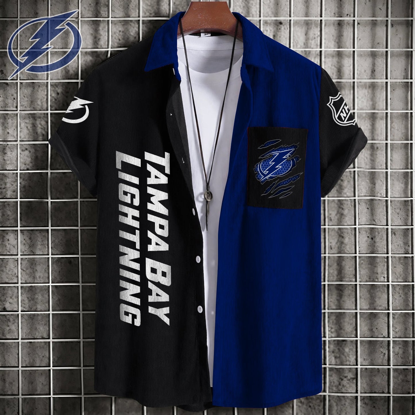 PREMIUM NHL X TBL Patchwork Lapel Striped Shirts Limited Editions NDT NHM 240526