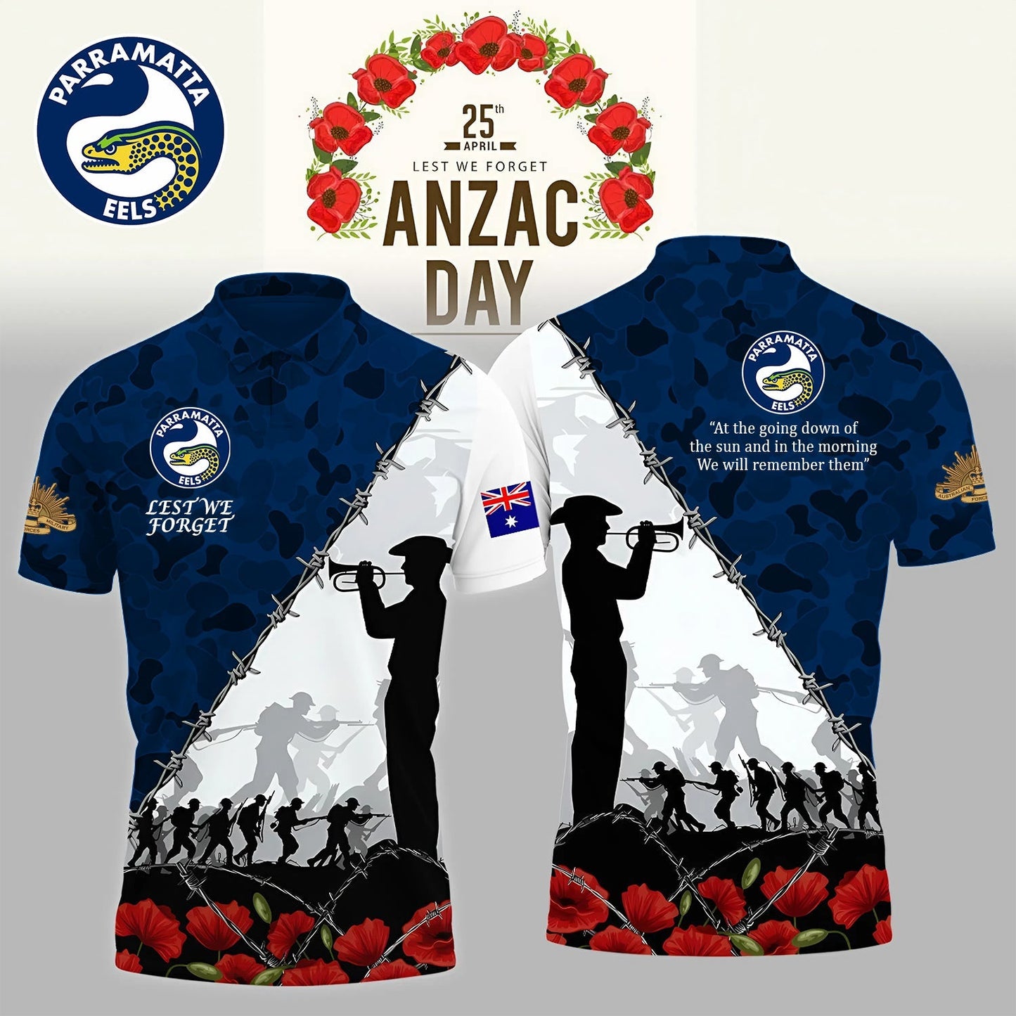 PREMIUM NRL X PE ANZAC DAY POLO SHIRT LIMITED EDITION NDT NHM 130326
