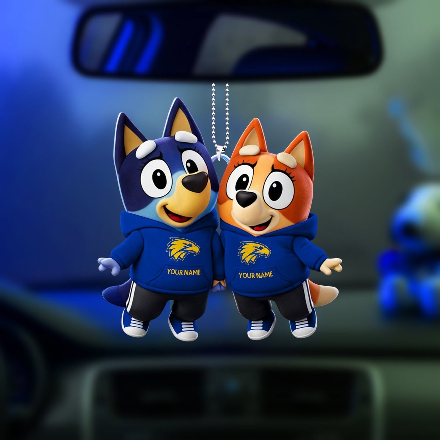 PREMIUM WCE X Bluey & Bingo Car Ornament NDT NHM 040326
