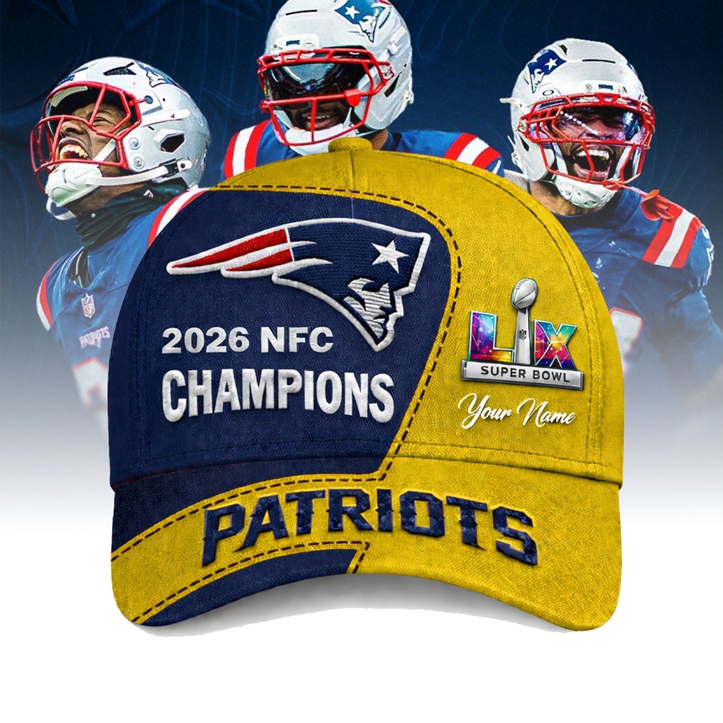 PREMIUM NFL X PAT National League Champions 2026 CLASSIC CAP NDT NHM 050226