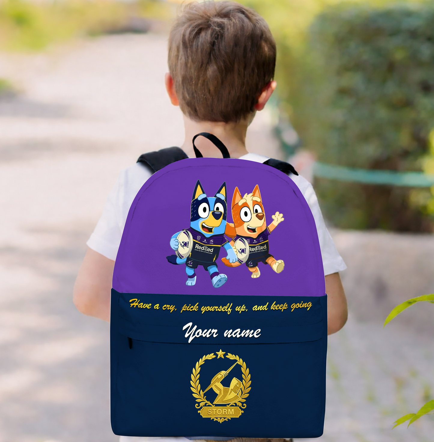 PREMIUM NRL X MS Schoolbag Bluey & Bingo Personalized Gifts For Son Limited Edition NDT VHM 030326