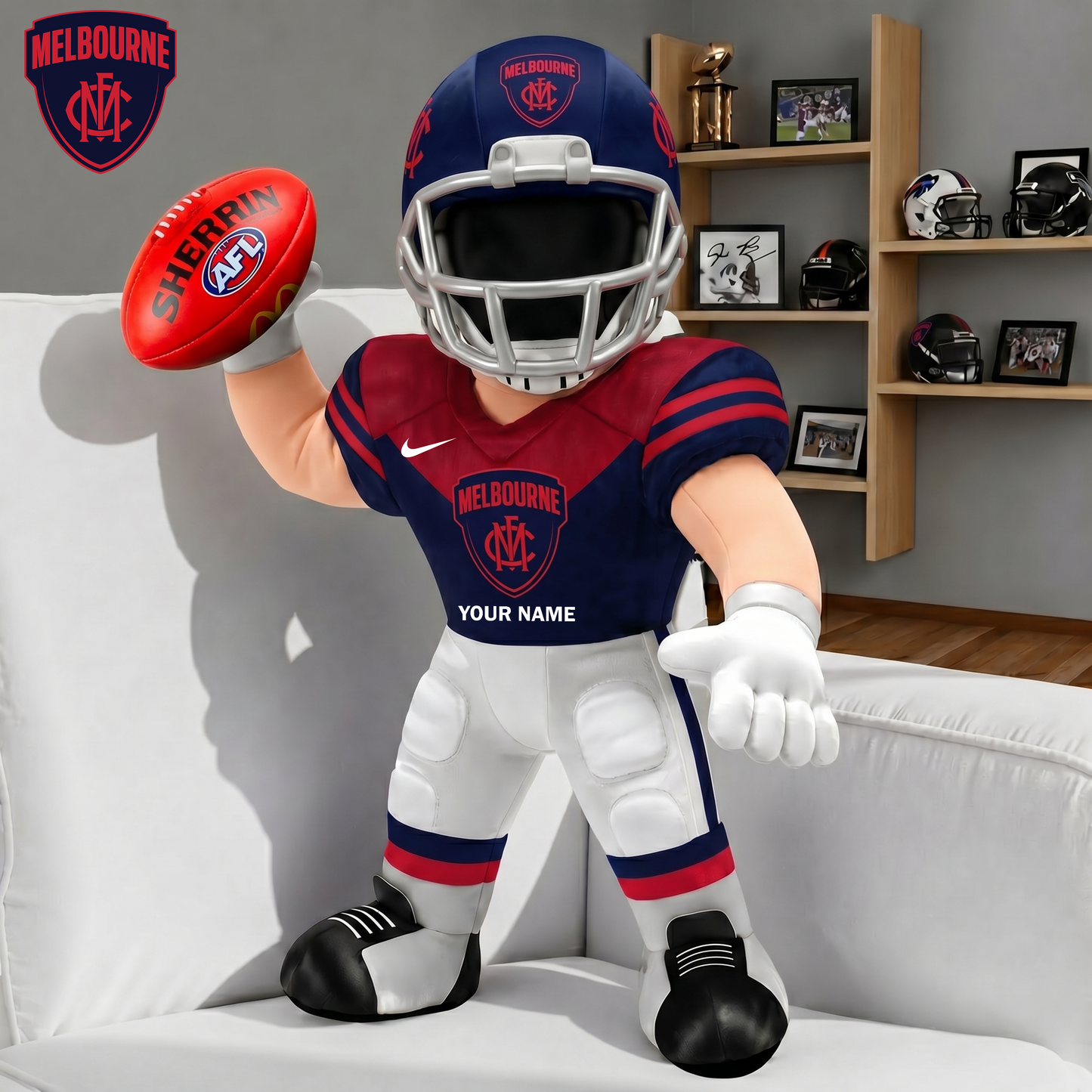 PREMIUM AFL X MEL Players Custom Shape Pillow Custom Name Gifts FOR FAN NDT VHM 250526