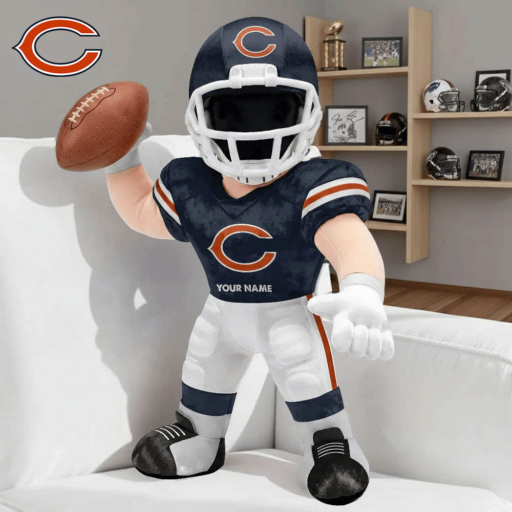 PREMUM NFL X CHI Players Custom Shape Pillow Custom Name Gifts FOR FAN NDT VHM 250526