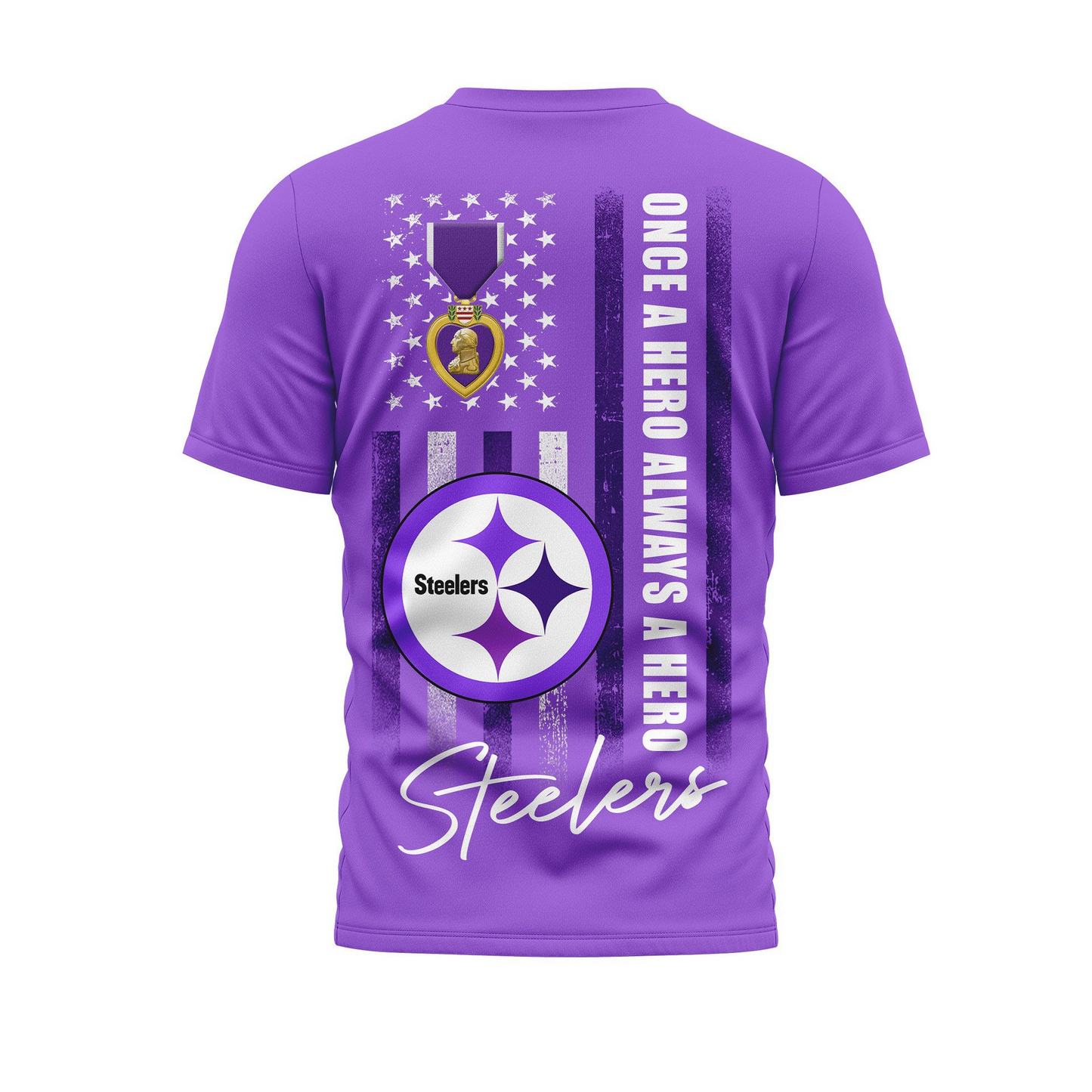 PS Premium National Purple Hear Day 3D Shirt 300626